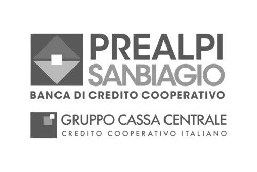 Loghi di PREALPI SANBIAGIO e GRUPPO CASSA CENTRALE, cooperativa di credito.