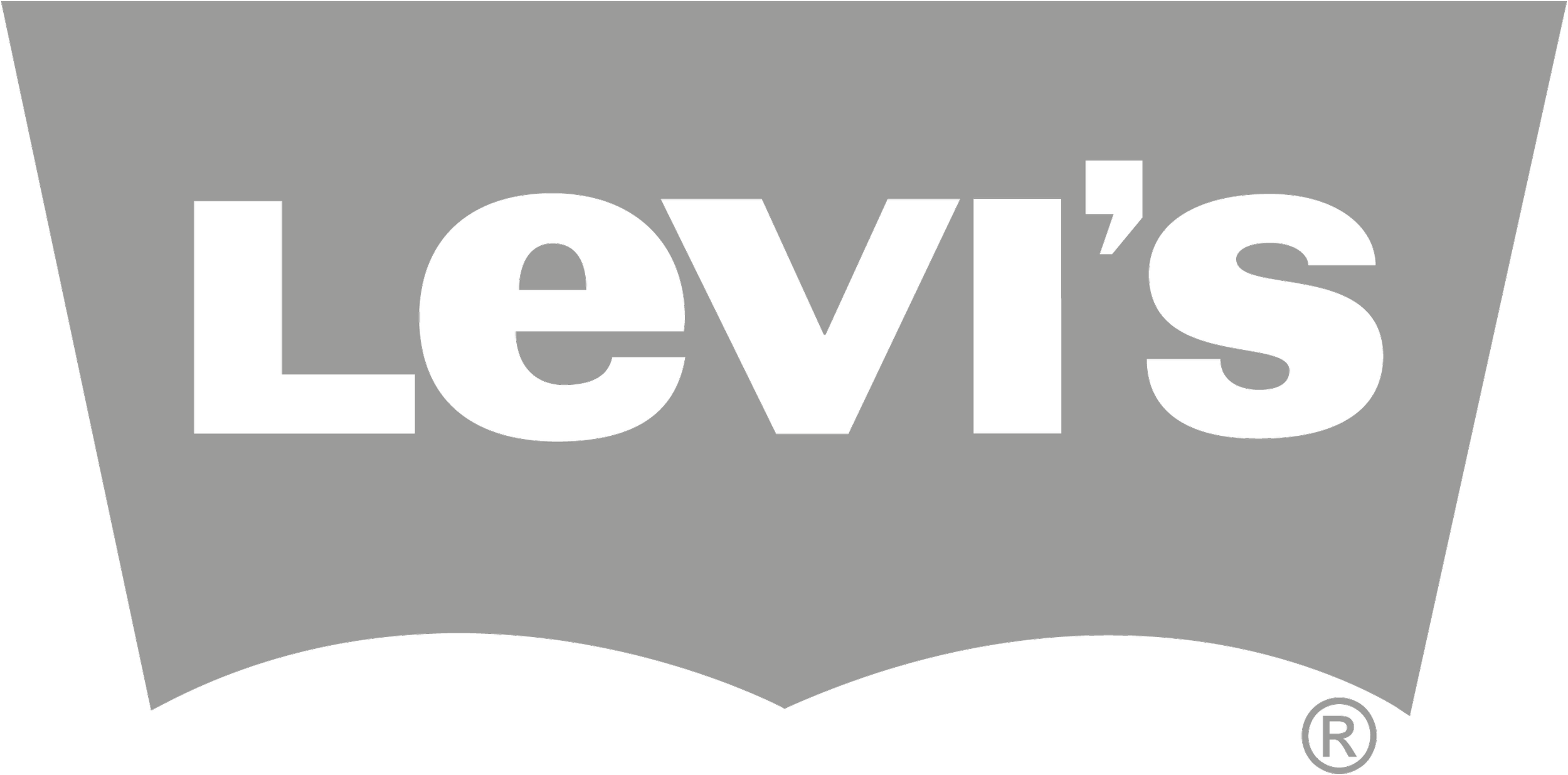 Levi's logo with black text on a gray background, trademark symbol at the bottom right.