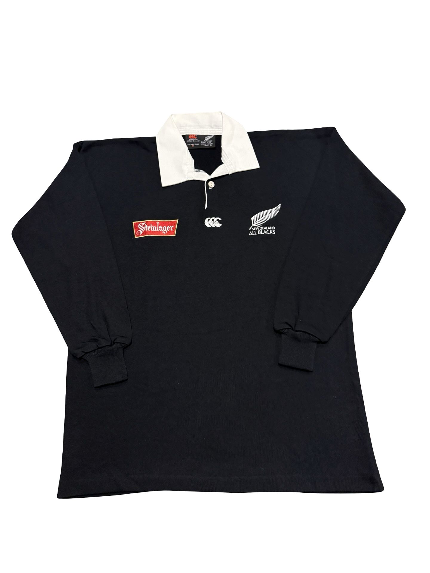 Vintage 1994 New Zealand All Blacks Steinlager Rugby Jersey - Medium/Large