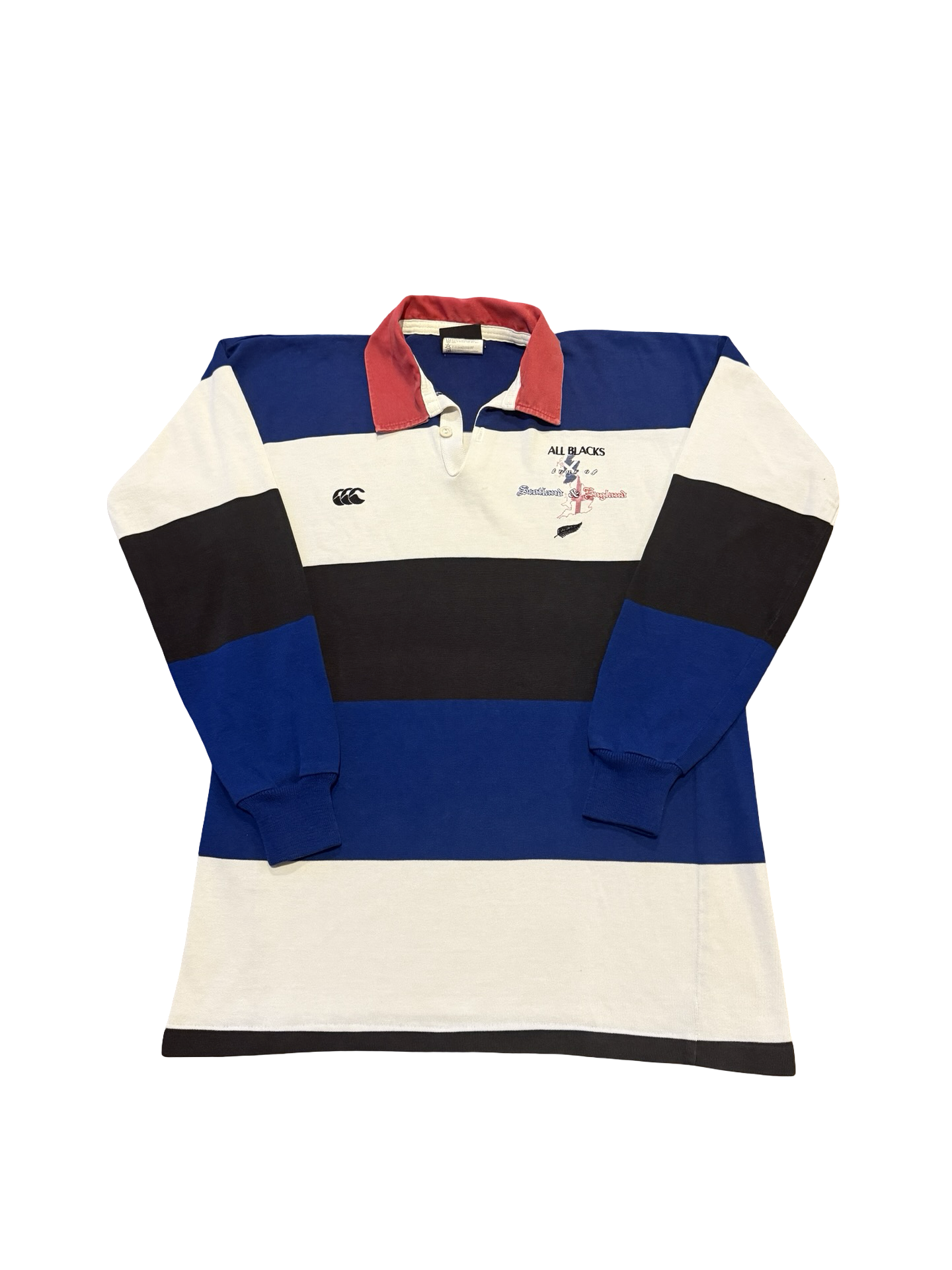 Vintage 90s New Zealand All Blacks Tour Rugby Jersey - Medium