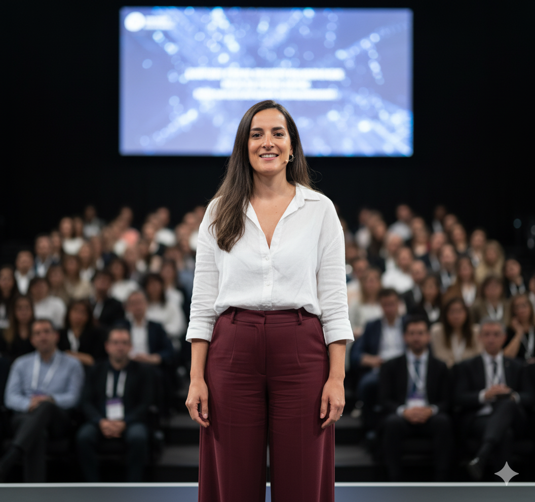 Angelina Christev, consultante en IA à La Rochelle, experte en stratégie de marque et innovation digitale.