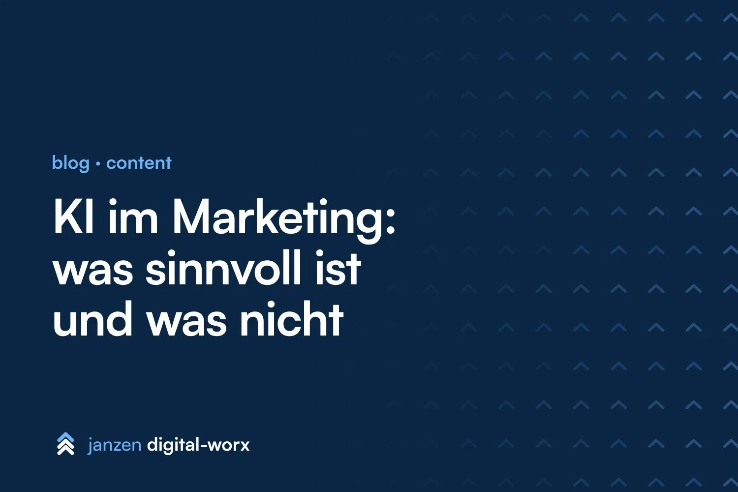 KI im Marketing: was sinnvoll ist und was nicht
