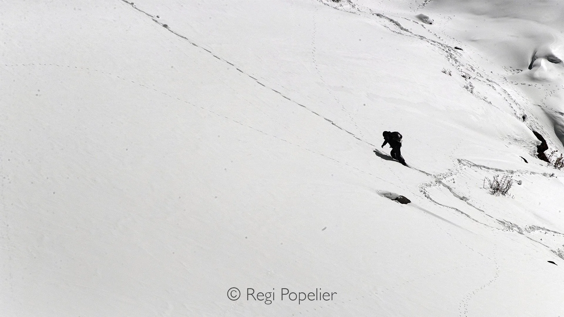 HIMA023 - The climb, up to a place higher where snow leopards were seen