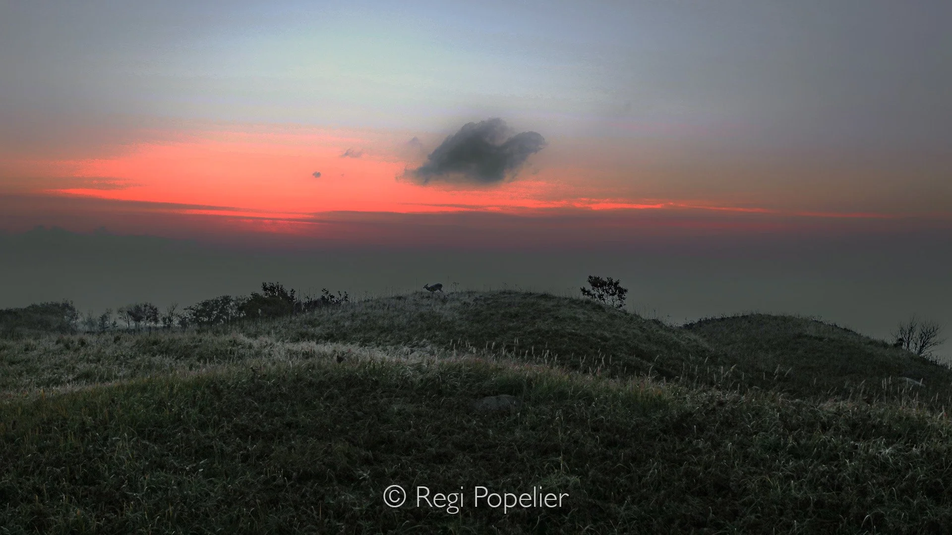 HOK017 - Another image of the sunset at Shiretoko Goko Five Lakes Area