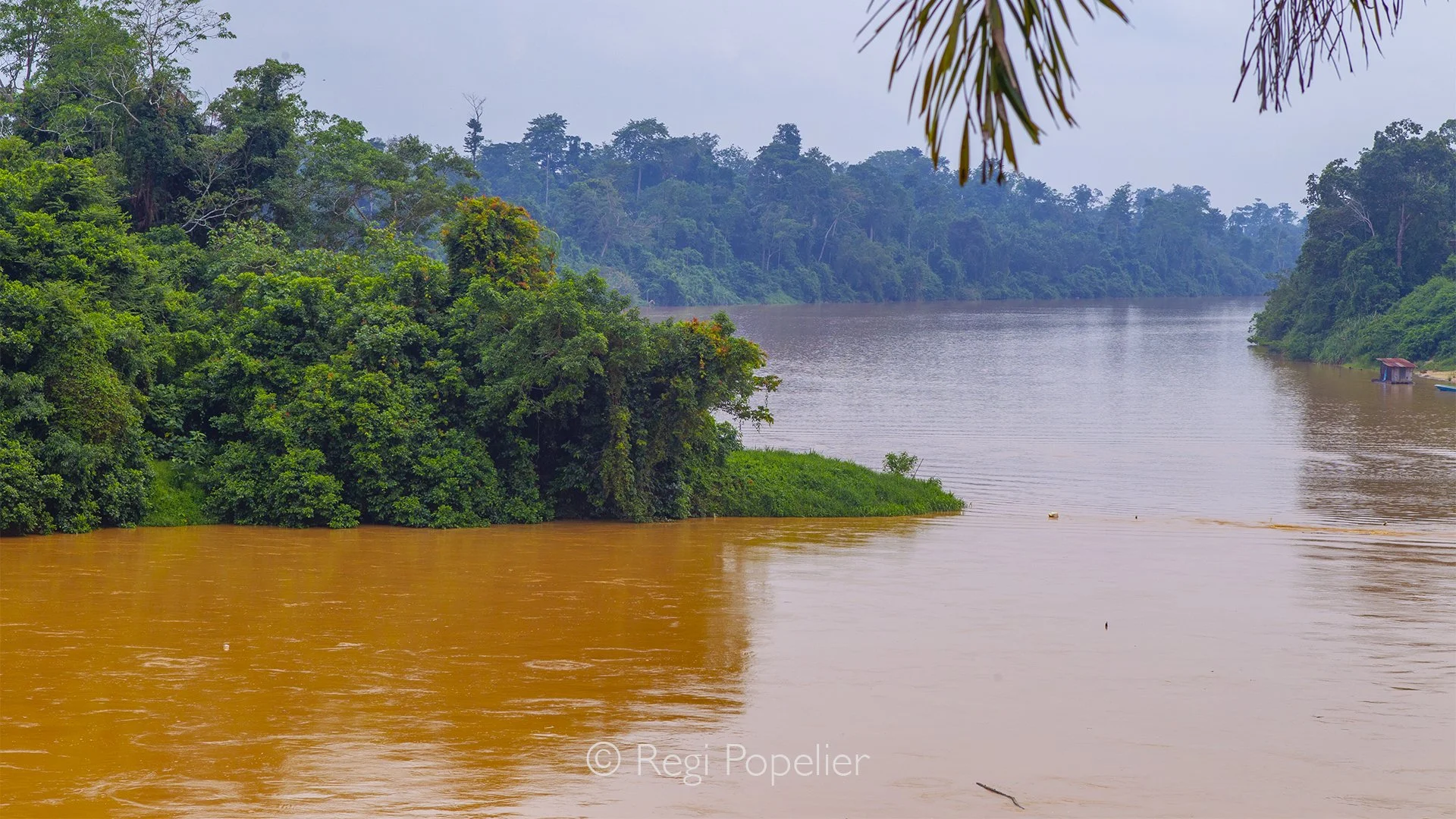 MALAS044 - Landscape of a river in Malaysia. 