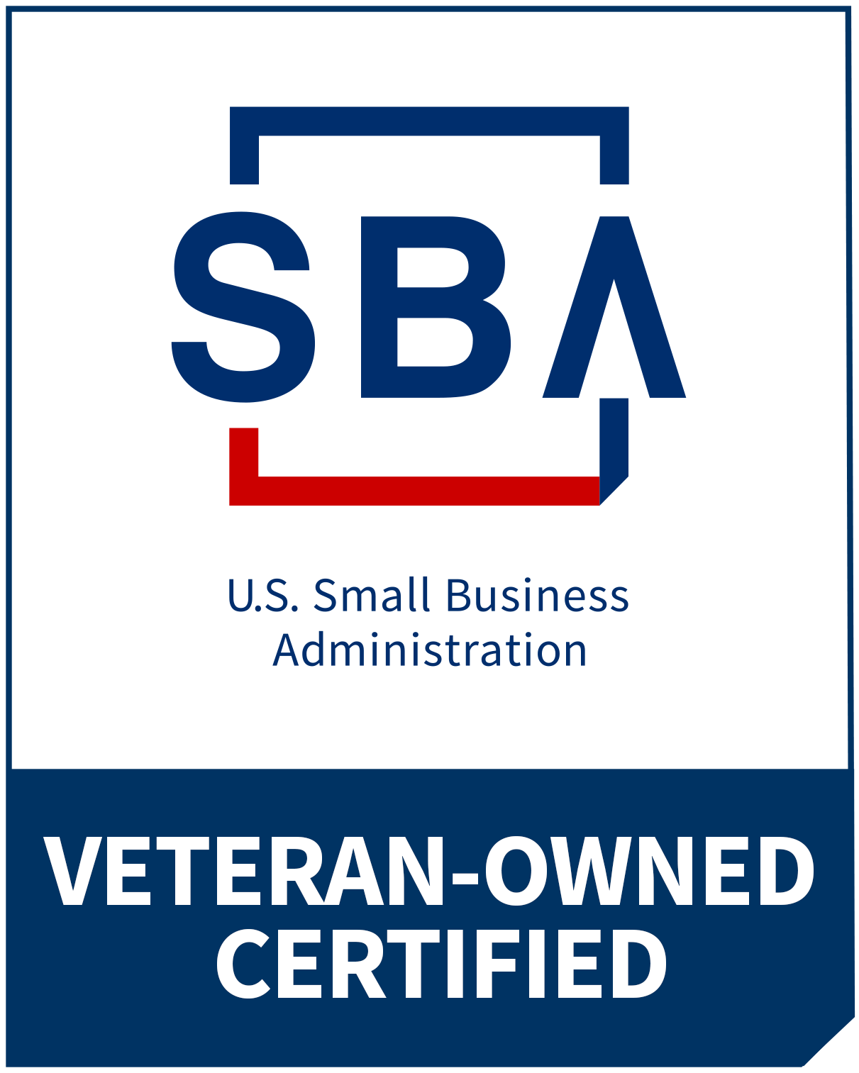SBA Certified Veteran-Owned Small Business (VOSB) logo