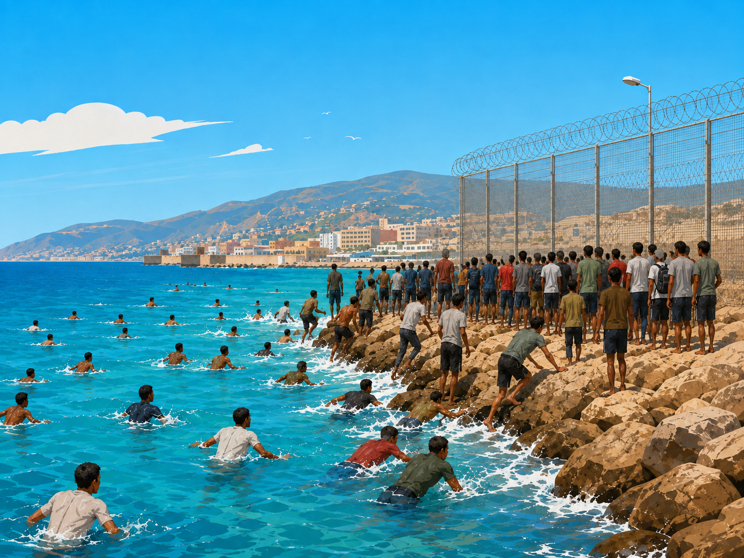 Ceuta: Da grænsen brød sammen og FN-forpligtelserne blev sat på prøve