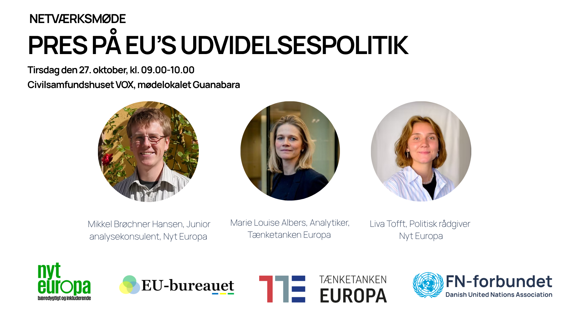 Netværksmøde for civilsamfundet: Pres på EU’s udvidelsespolitik