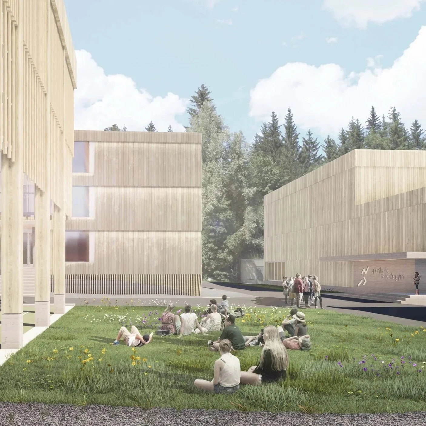 Wettbewerb Dreifachsporthalle, Schwarzsee