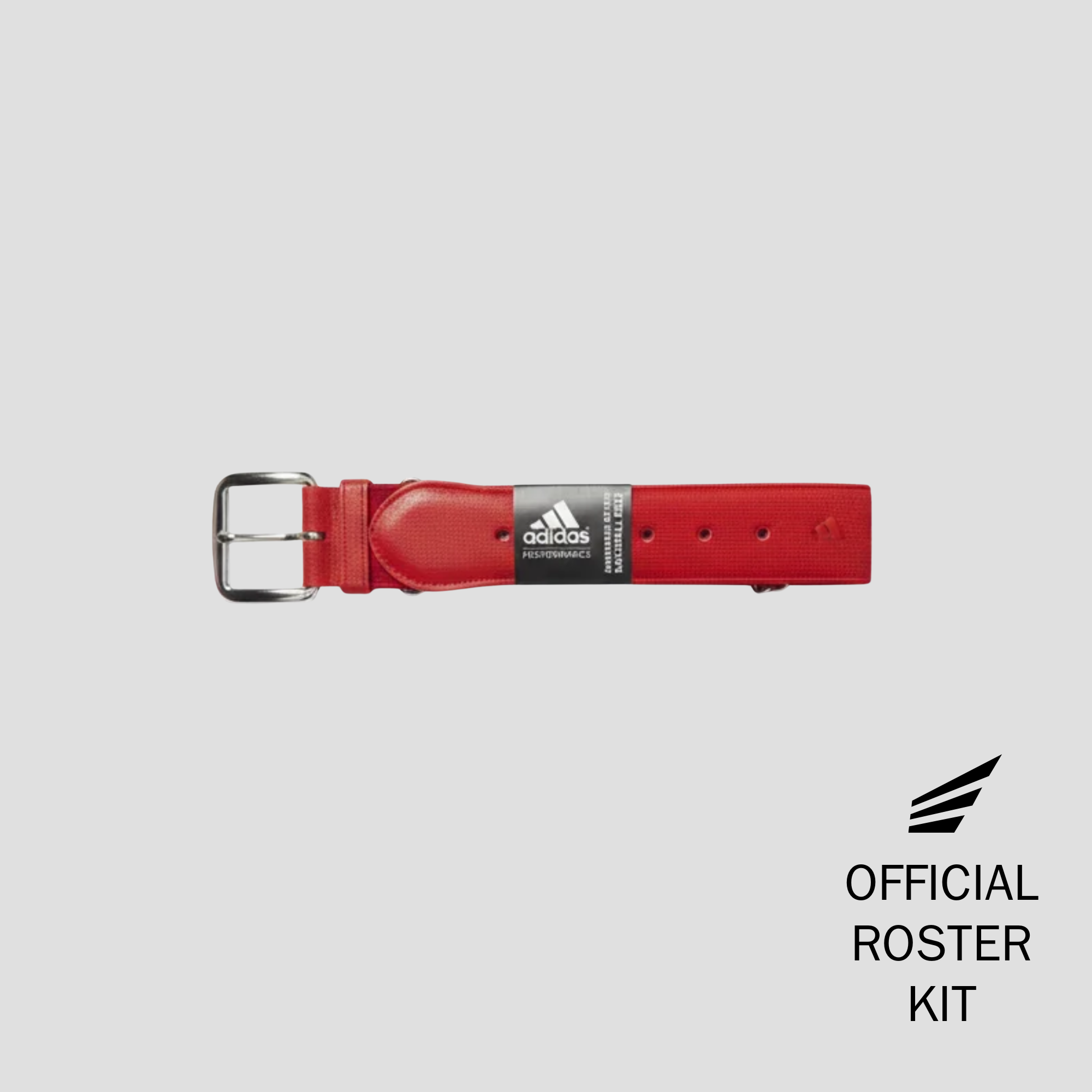 Official Philly Ducks red baseball uniform belt
