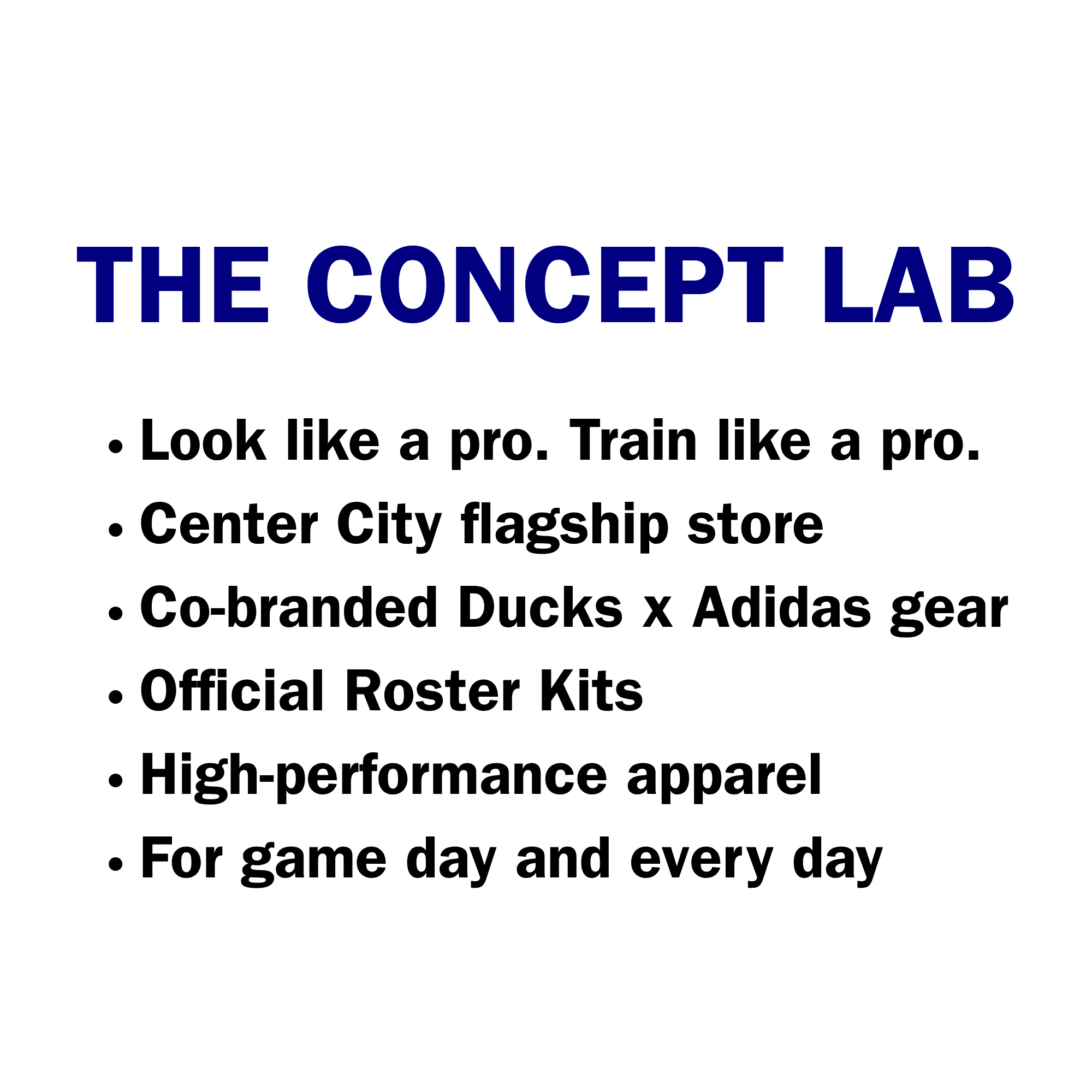 The Concept Lab Ducks x Adidas official merchandise collection