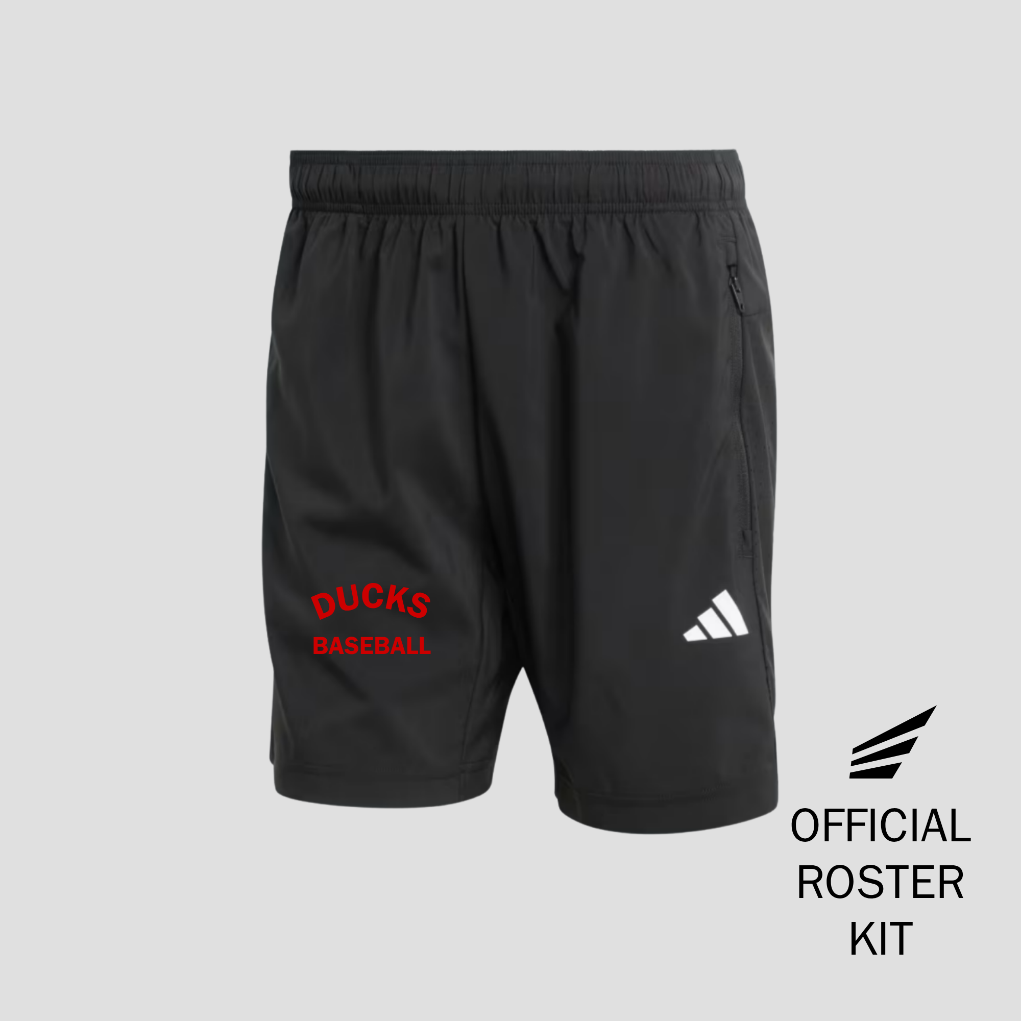 Ducks x Adidas athletic workout and training shorts