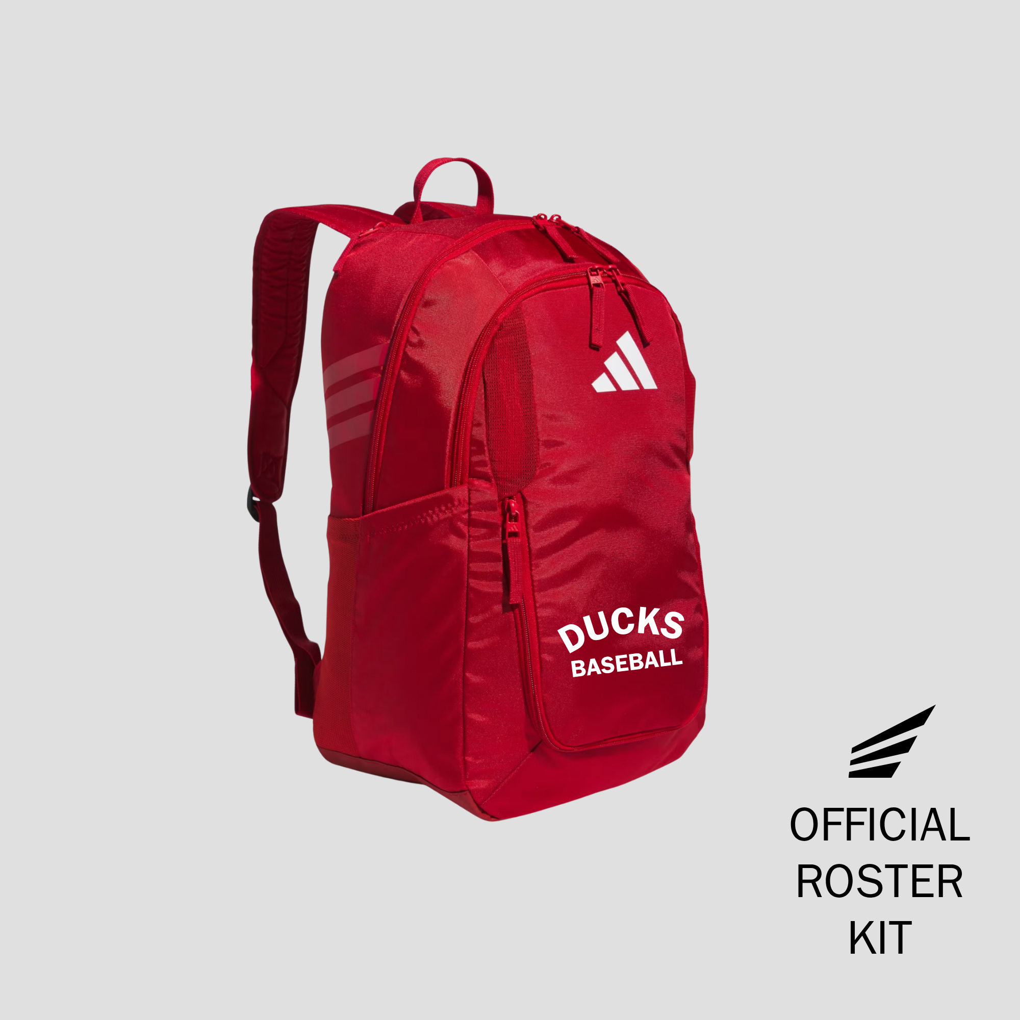Official Philly Ducks red player equipment backpack by Adidas