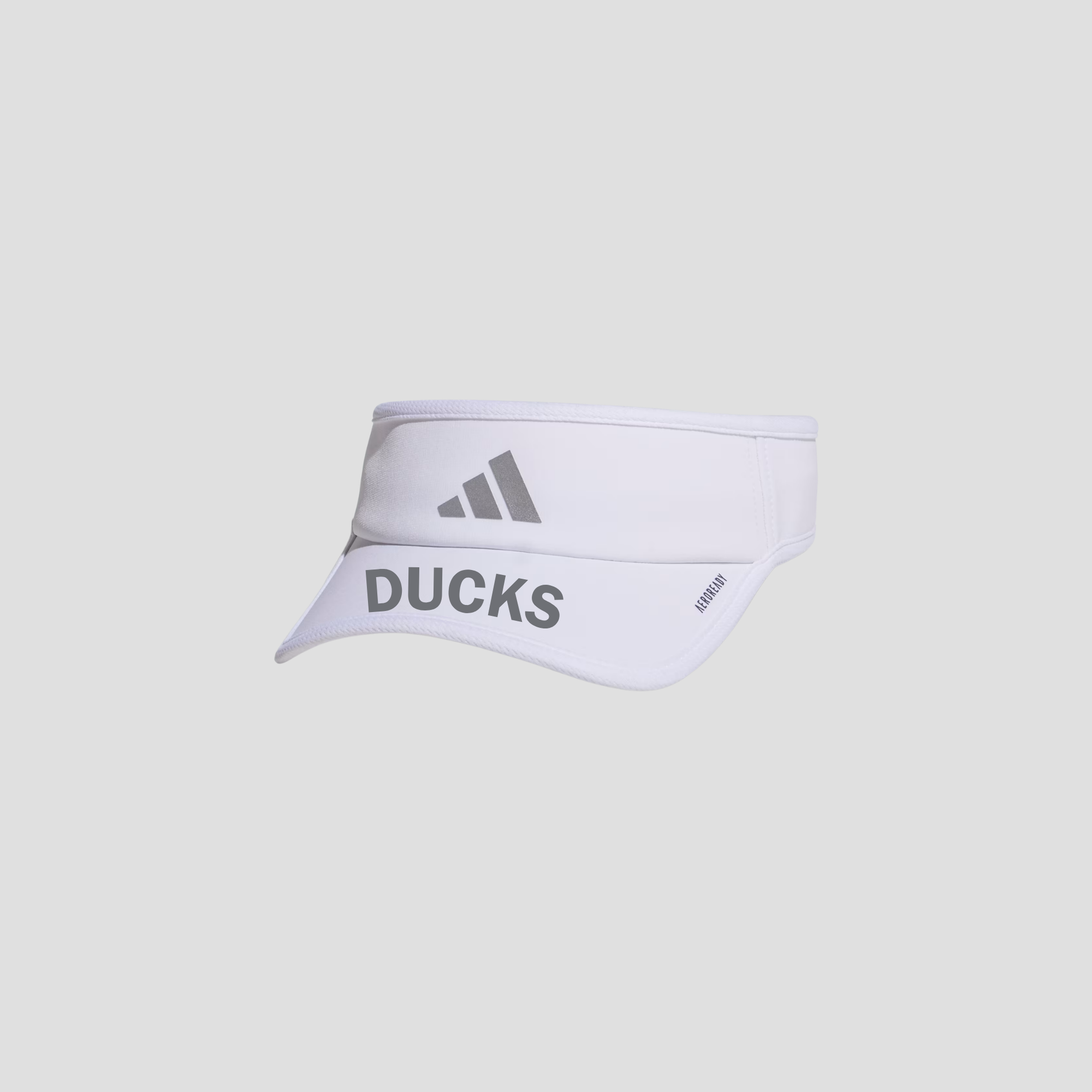 Ducks x Adidas white athletic sun visor