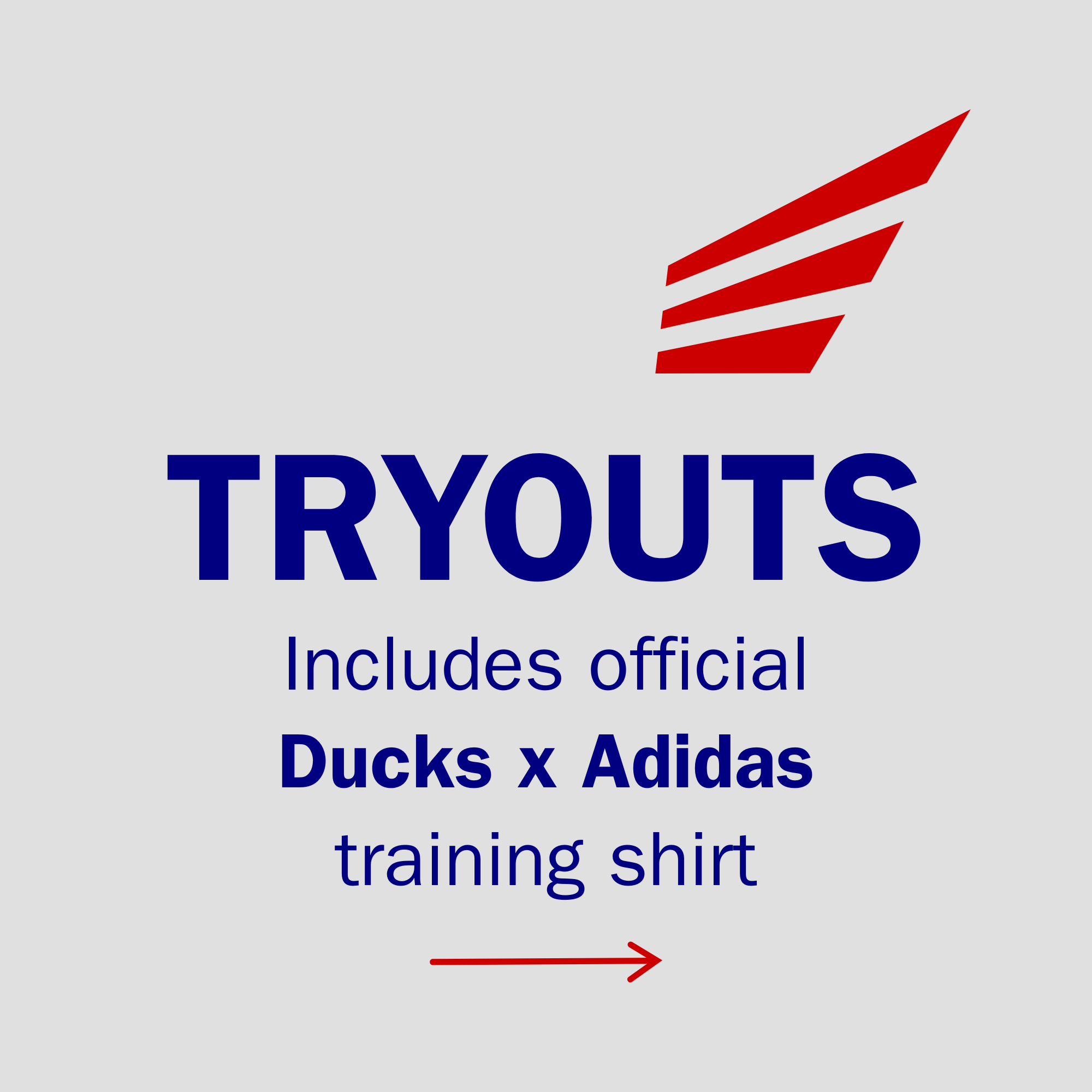 Philly Ducks travel baseball tryouts registration including Adidas training shirt