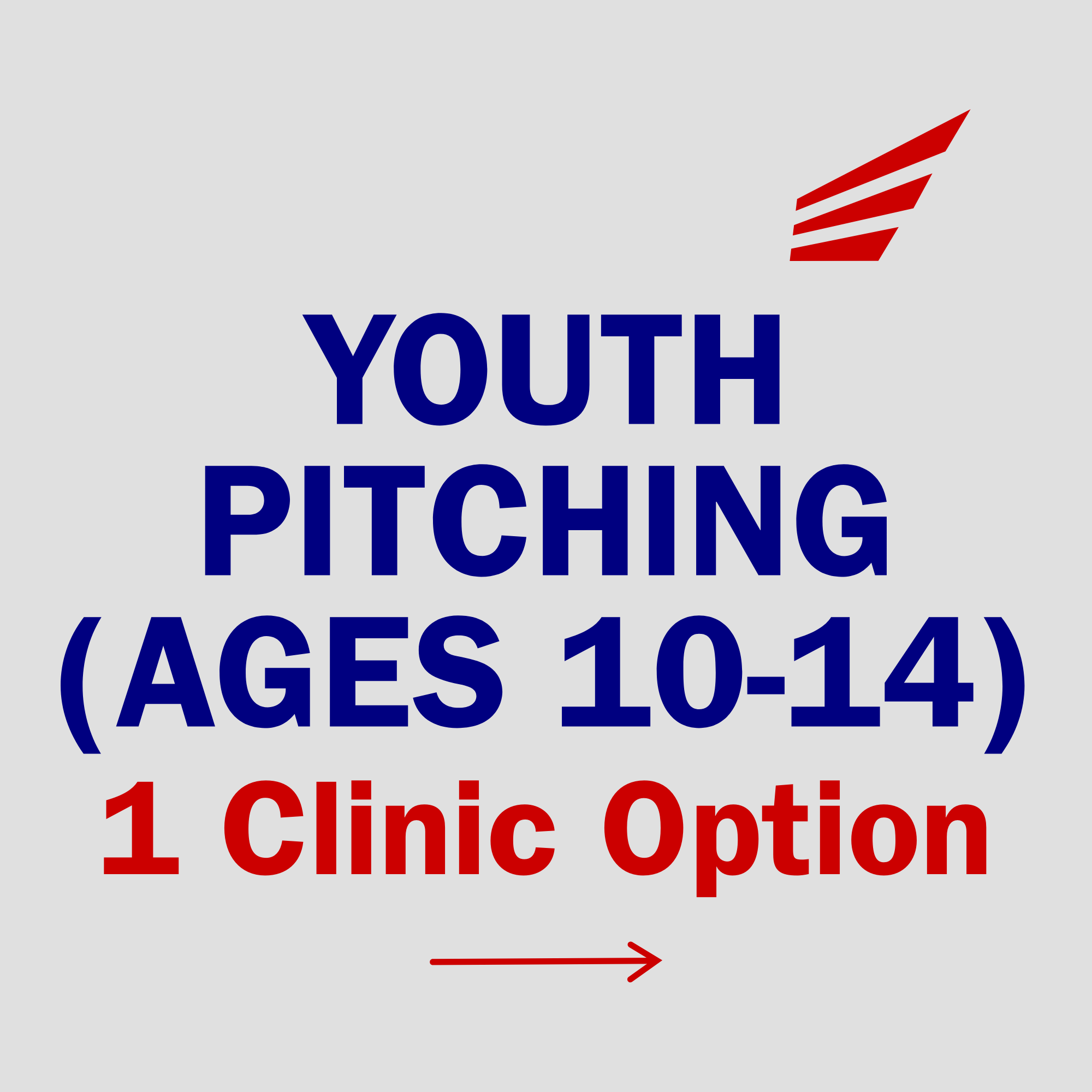 Youth pitching baseball clinic for ages 10 to 14 1-clinic option at Mayberry Baseball