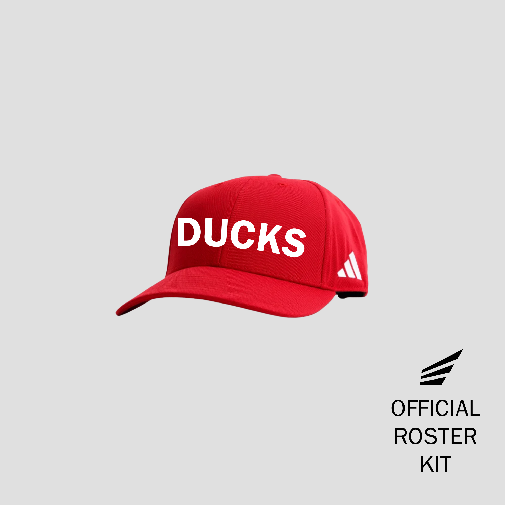 Official Philly Ducks red performance baseball hat by Adidas