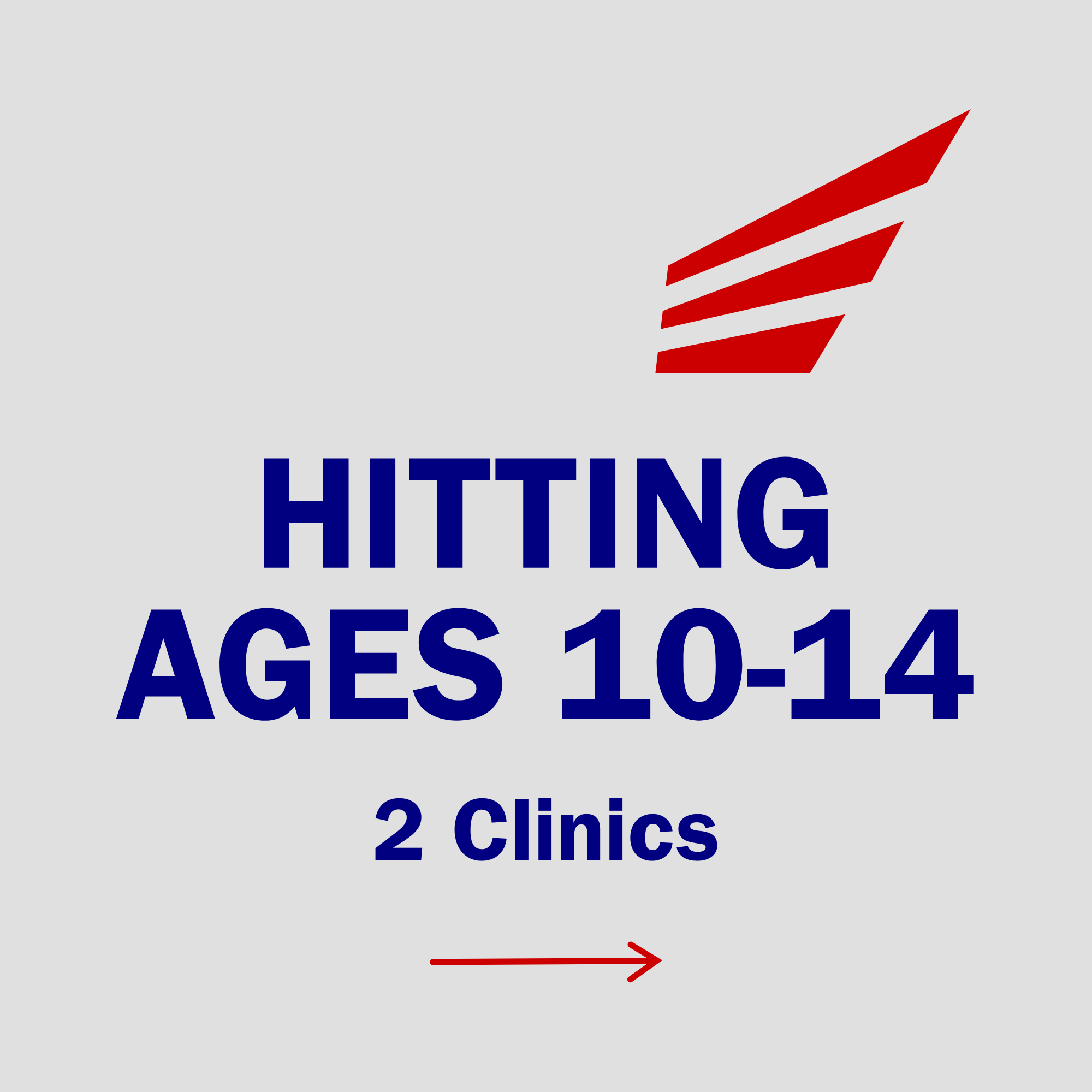 Hitting (Ages 10-14) 2 Clinics