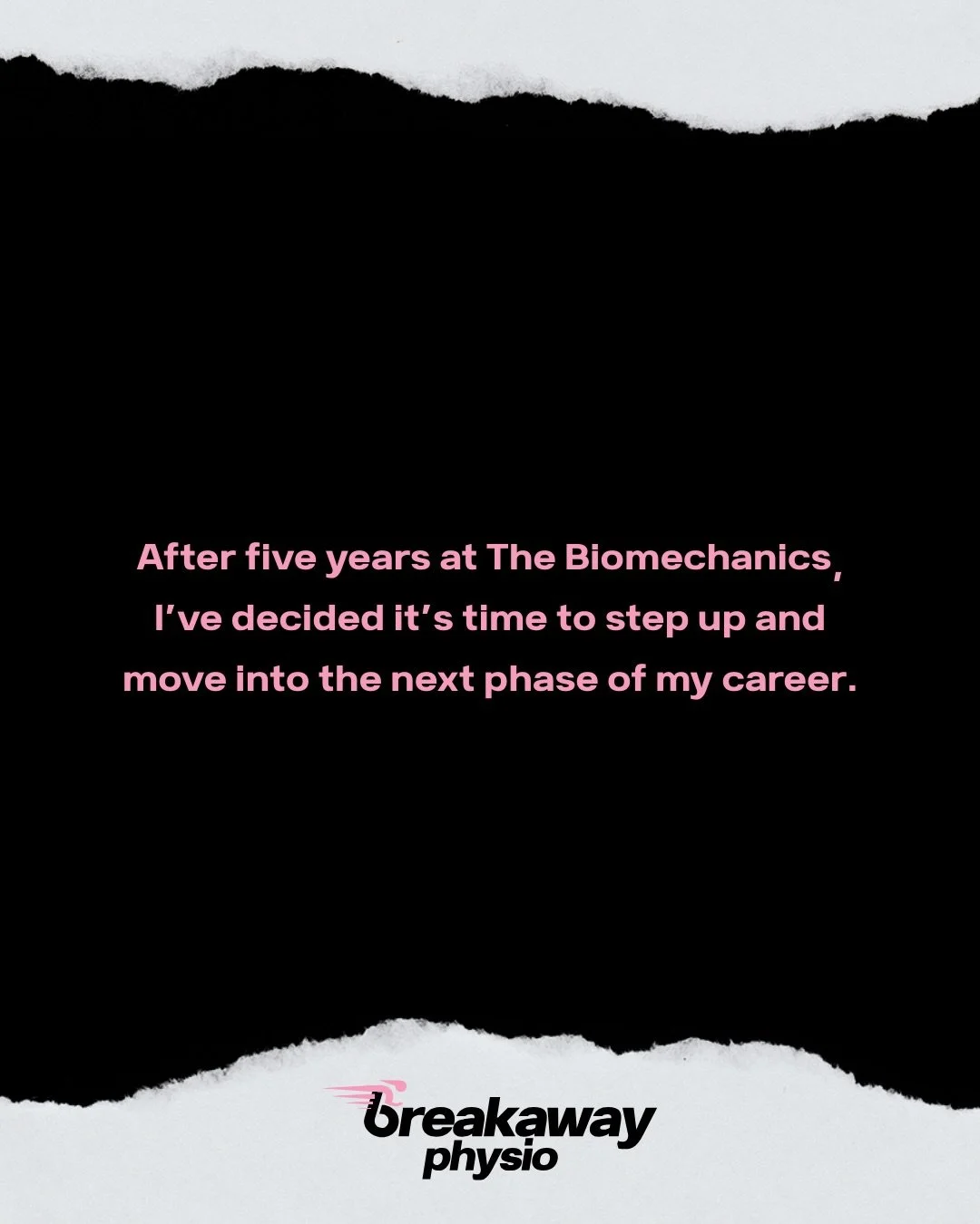 After five years at @thebiomechanics, I&rsquo;ve decided it&rsquo;s time to step up and move into the next phase of my career.

This has been a hugely formative period for me as a physiotherapist and professional. I&rsquo;ve had the opportunity to gr