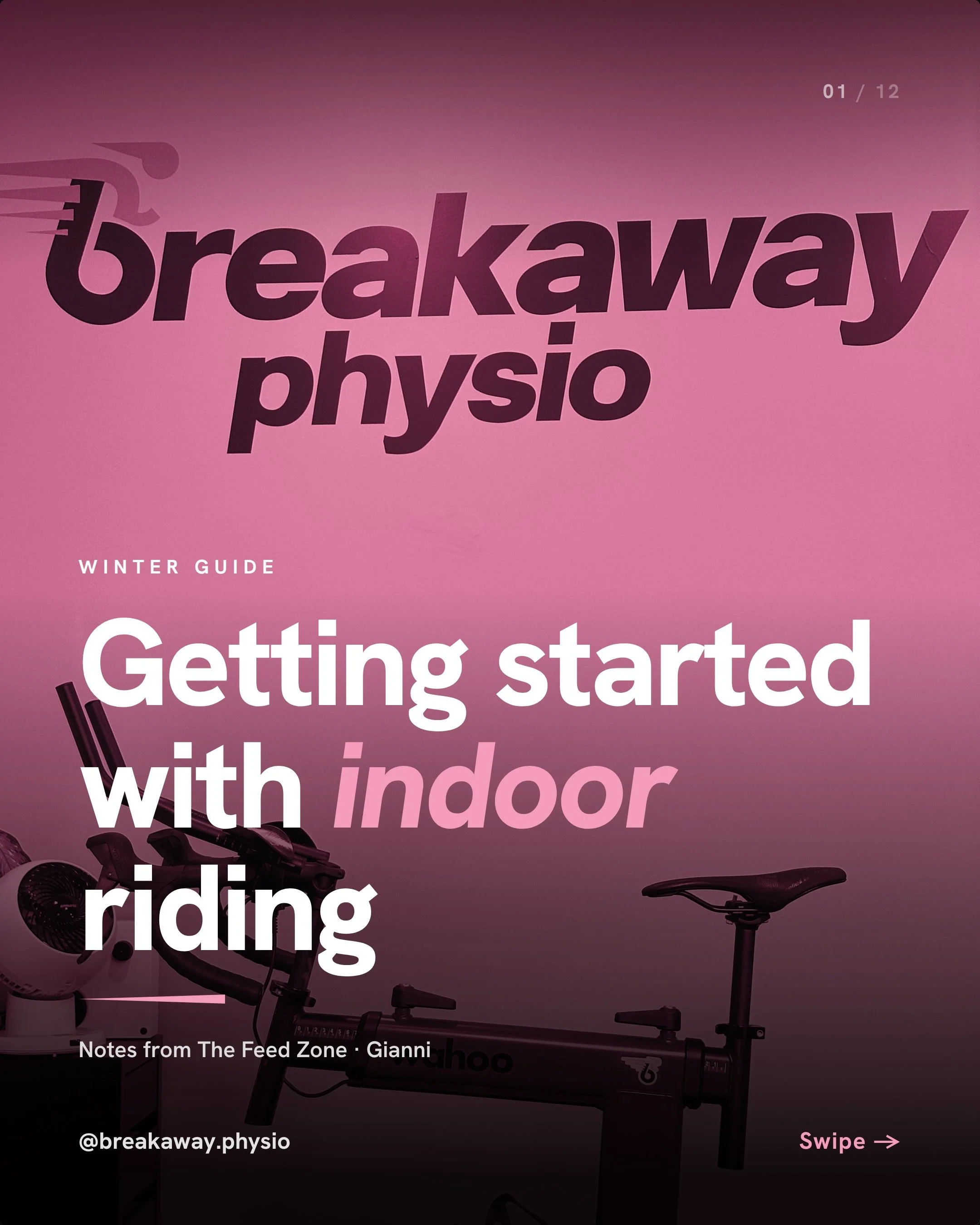 Winter has hit Melbourne and a lot of us are swapping the road for the shed. Here is how to get started indoors without wasting money or motivation.

The gear, in three tiers. The bare essentials are simple: a bike, a trainer, a front wheel block, a 