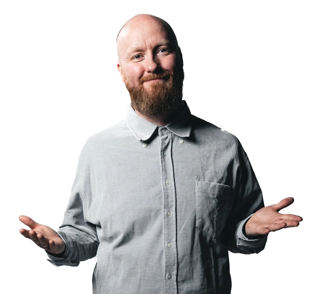 Portrett av komiker Kevin Kildal