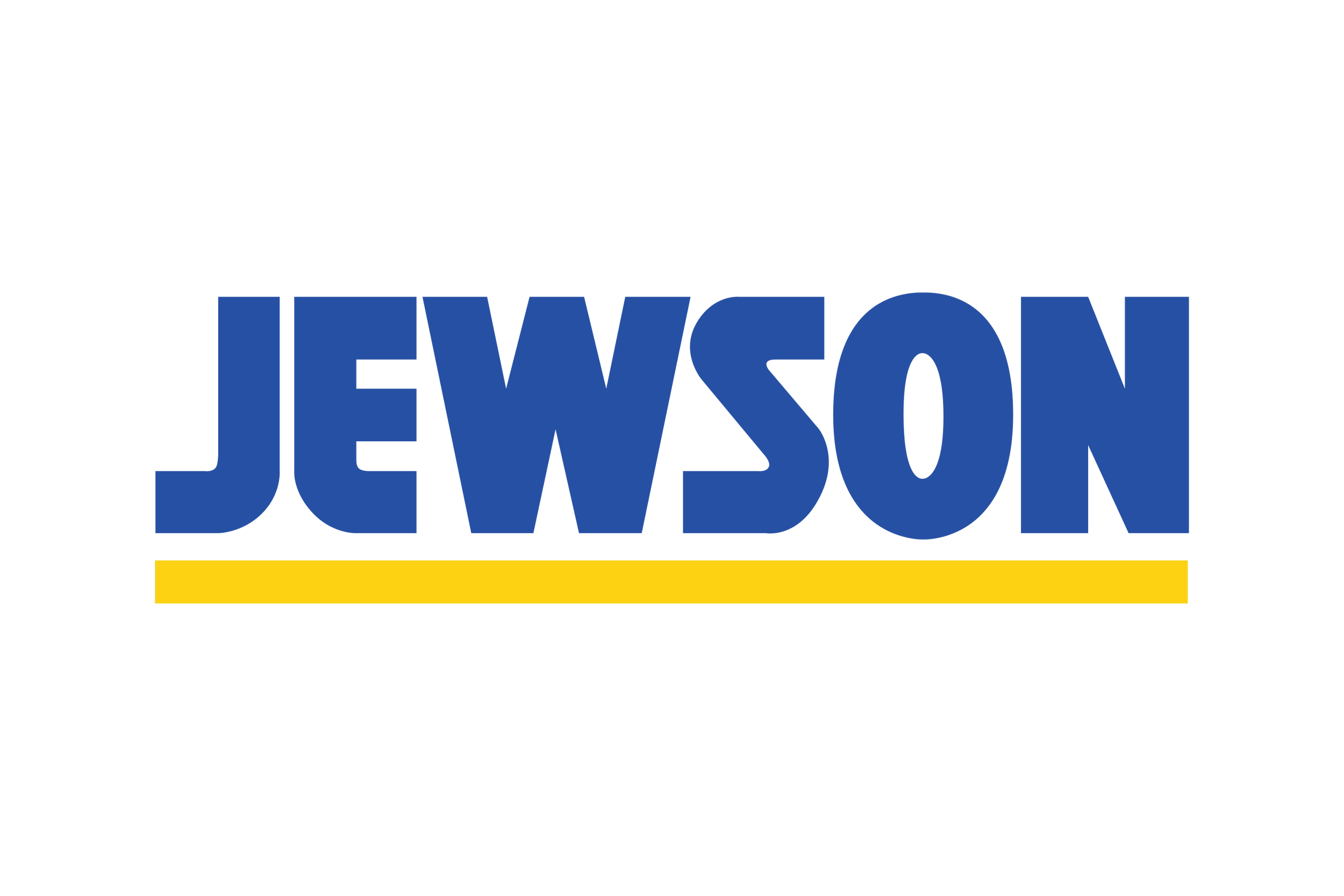 Political campaign sign with the name 'Jewel J. Jewson' in blue letters and a yellow underline.