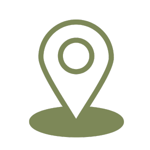 Icon of a location pin on a map with a circular border