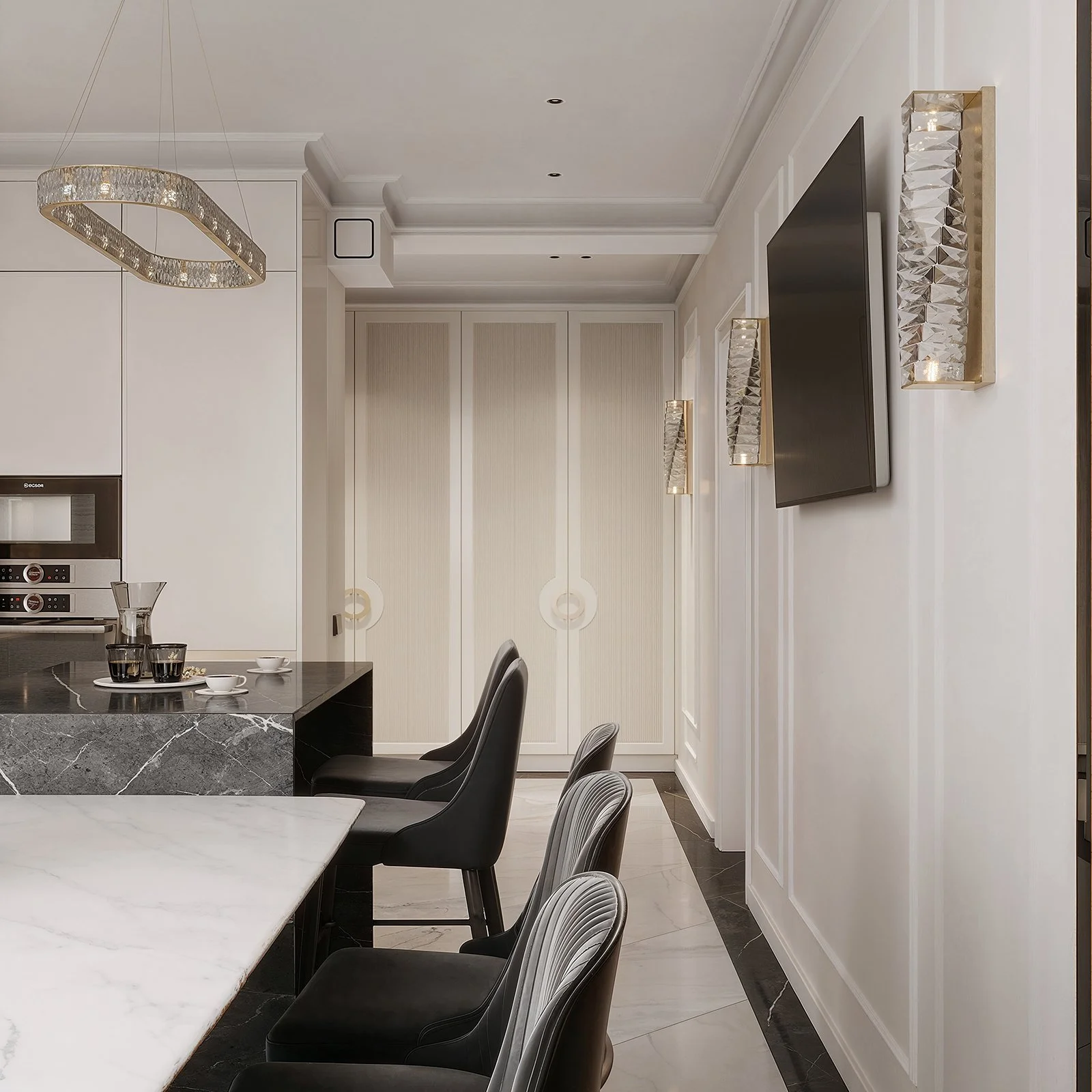 bucatarie-living-insula-mic-neoclasic-modern-pastel-luxos-marmura-alb-negru-design-interior-moldova (7).jpg