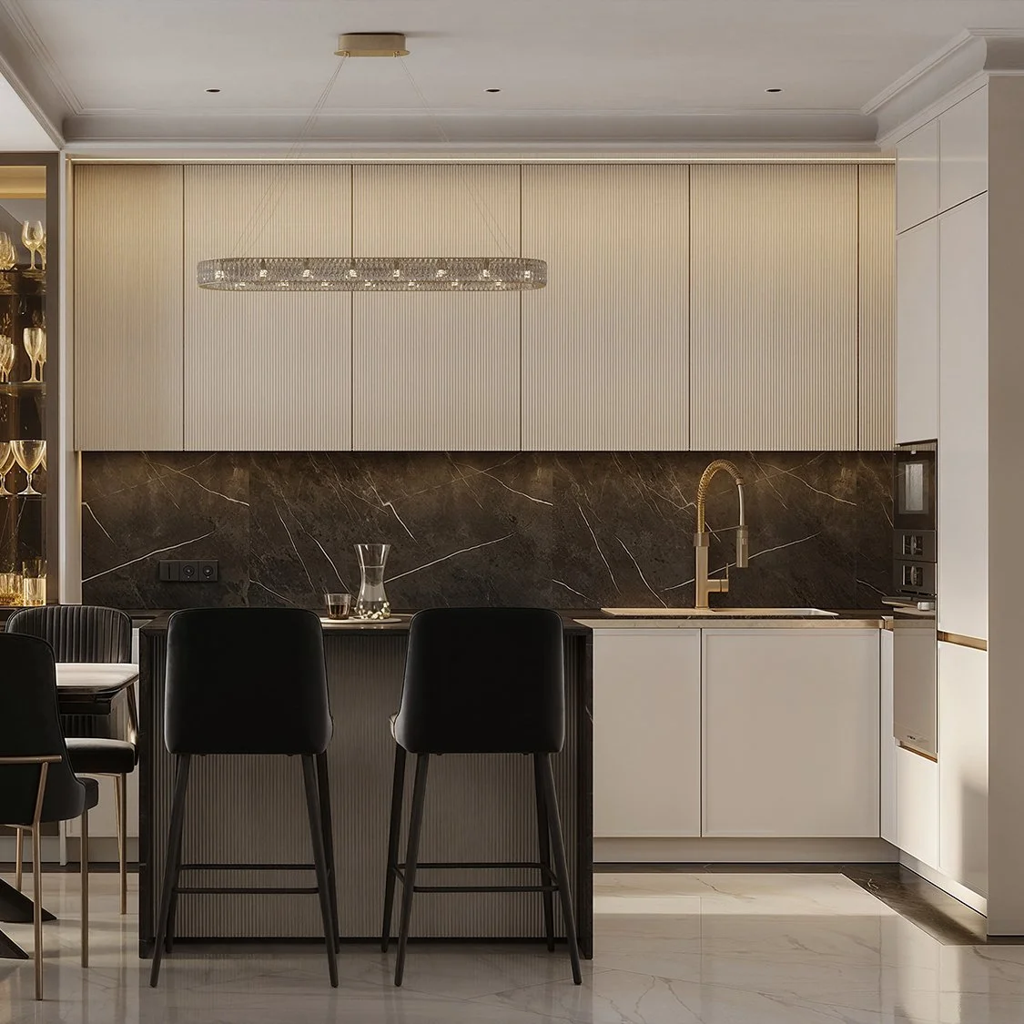 bucatarie-living-insula-mic-neoclasic-modern-pastel-luxos-marmura-alb-negru-design-interior-moldova (8).jpg