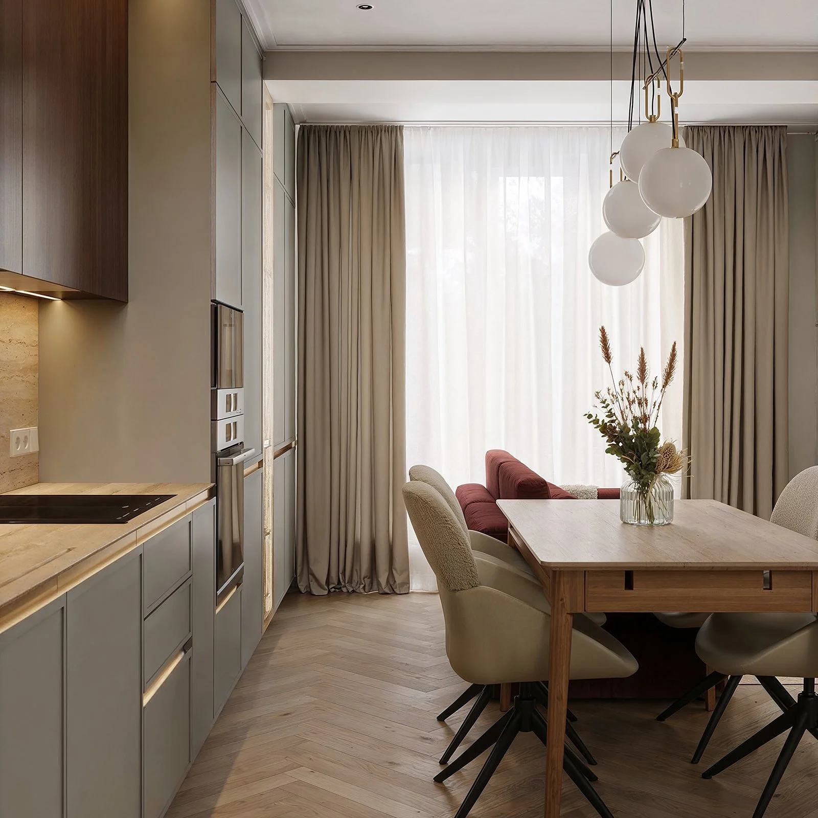 bucatarie-modern-bordeau-verde-pastel-mic-luminos-parchet-catifea-ulmd2602 (1).jpg