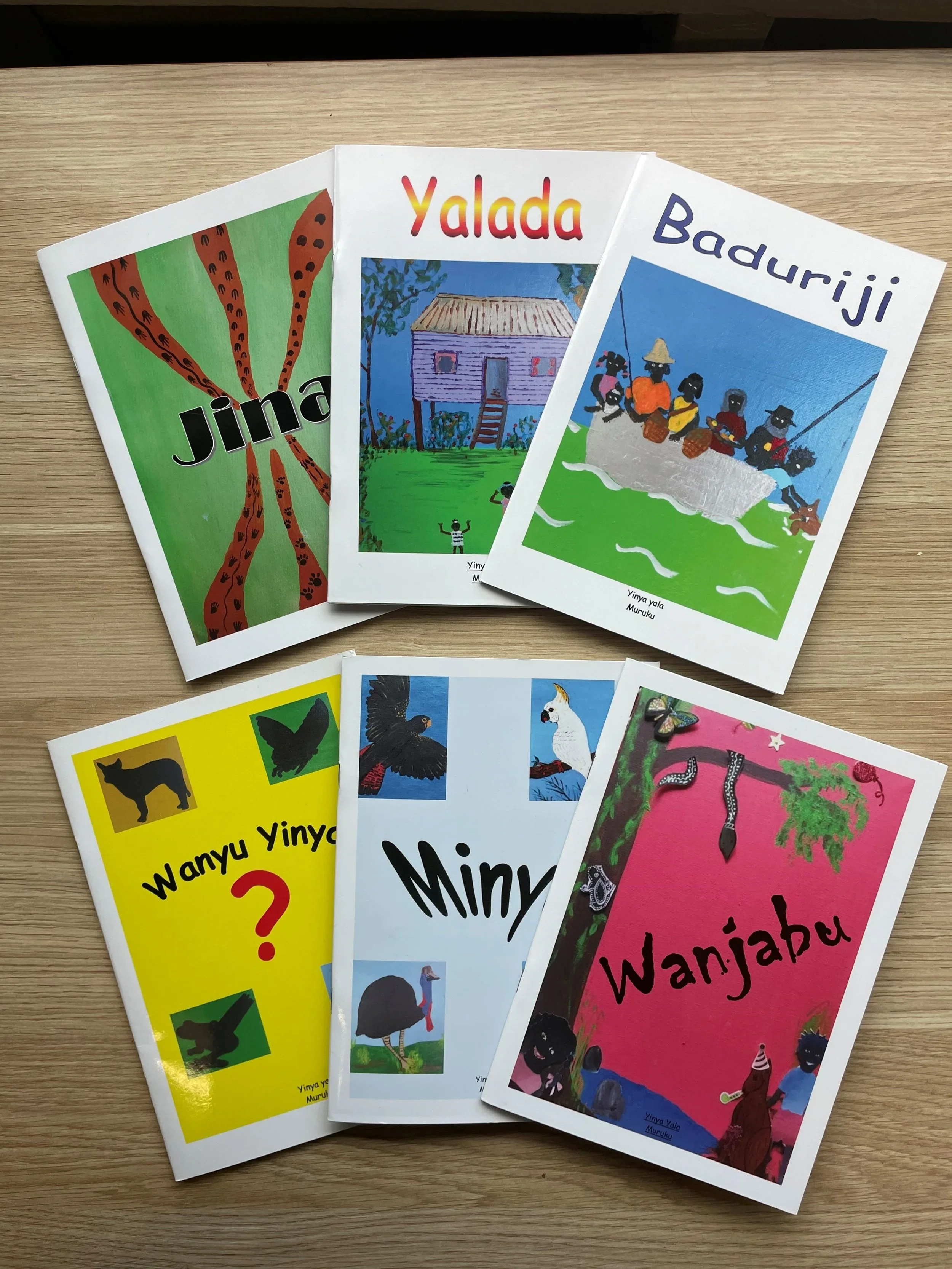 The complete set of six Yalanji Early Readers books