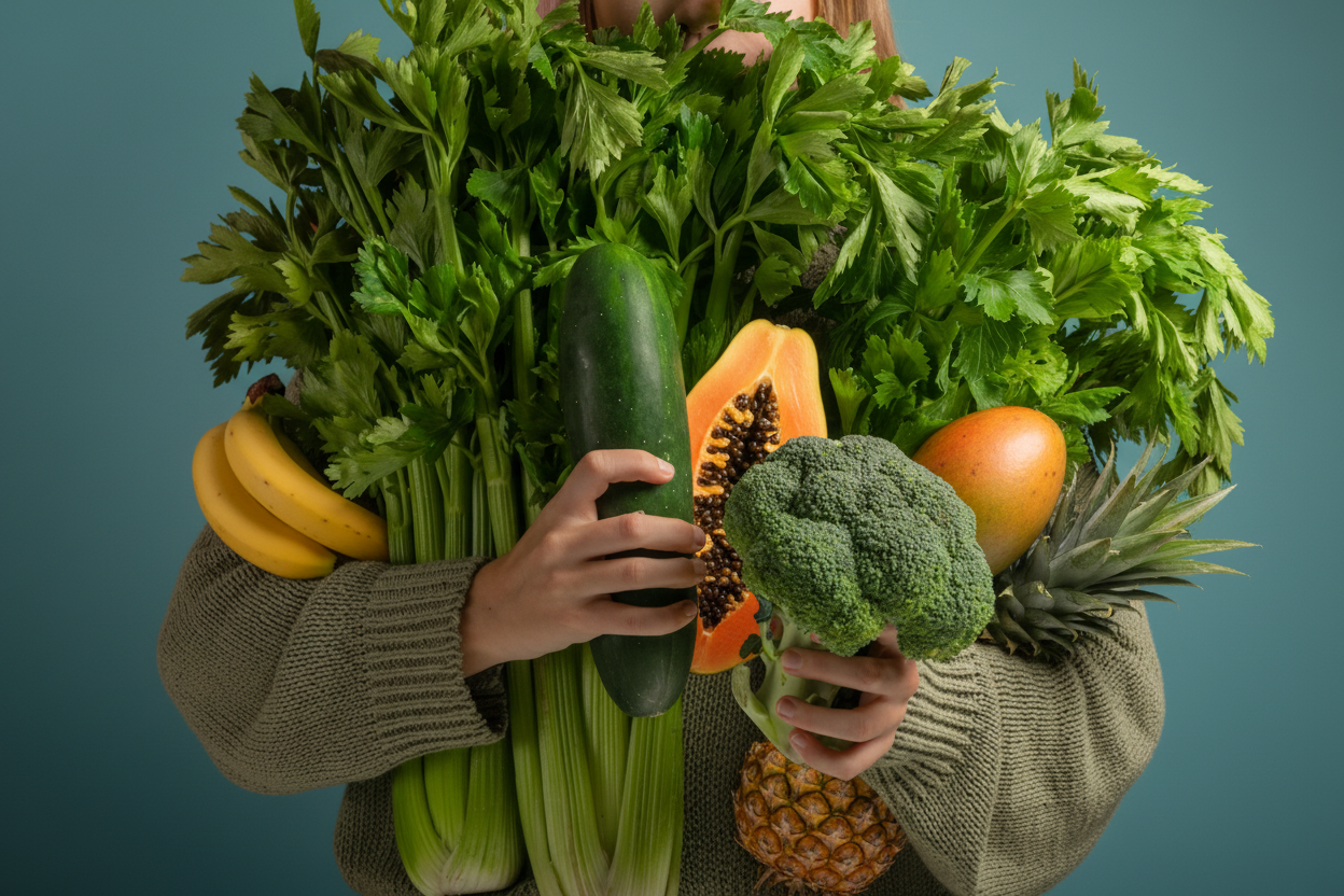 Fresh tropical fruit and vegetables available through the Food Rescue program