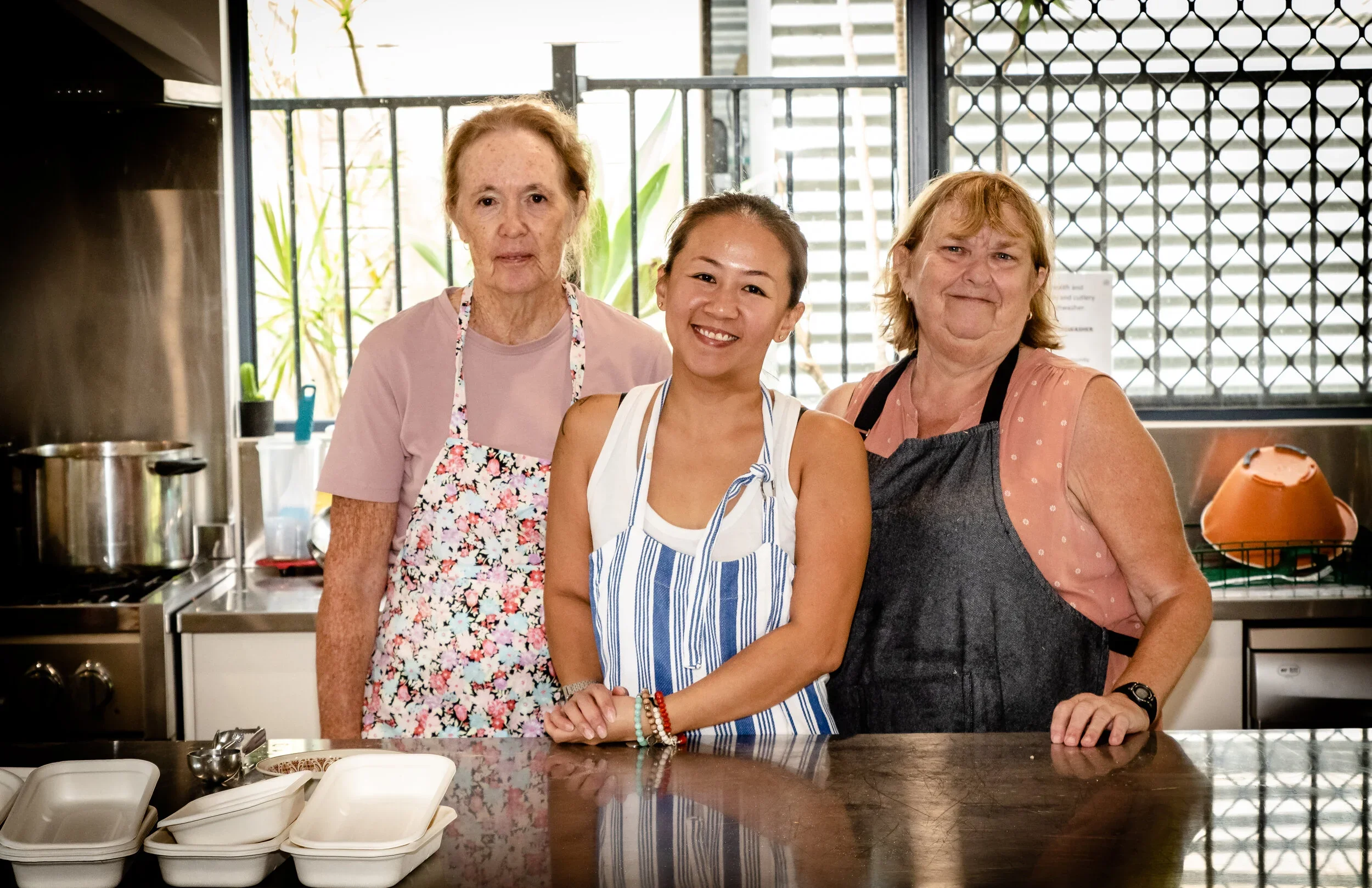 Community Kitchen volunteers at Mossman Support Services
