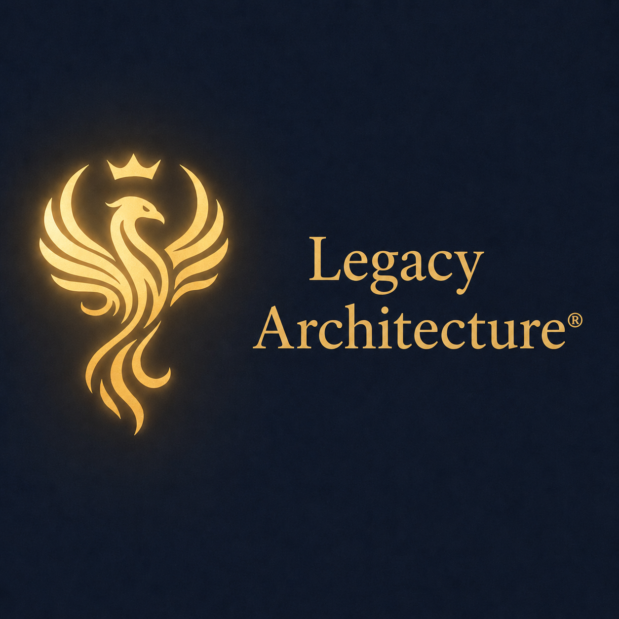 Gold phoenix logo next to the words "Lineage Transmutation Mentorship" on a dark background.