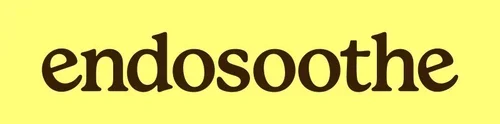 The word "endosoothe" in bold black letters on a yellow background.
