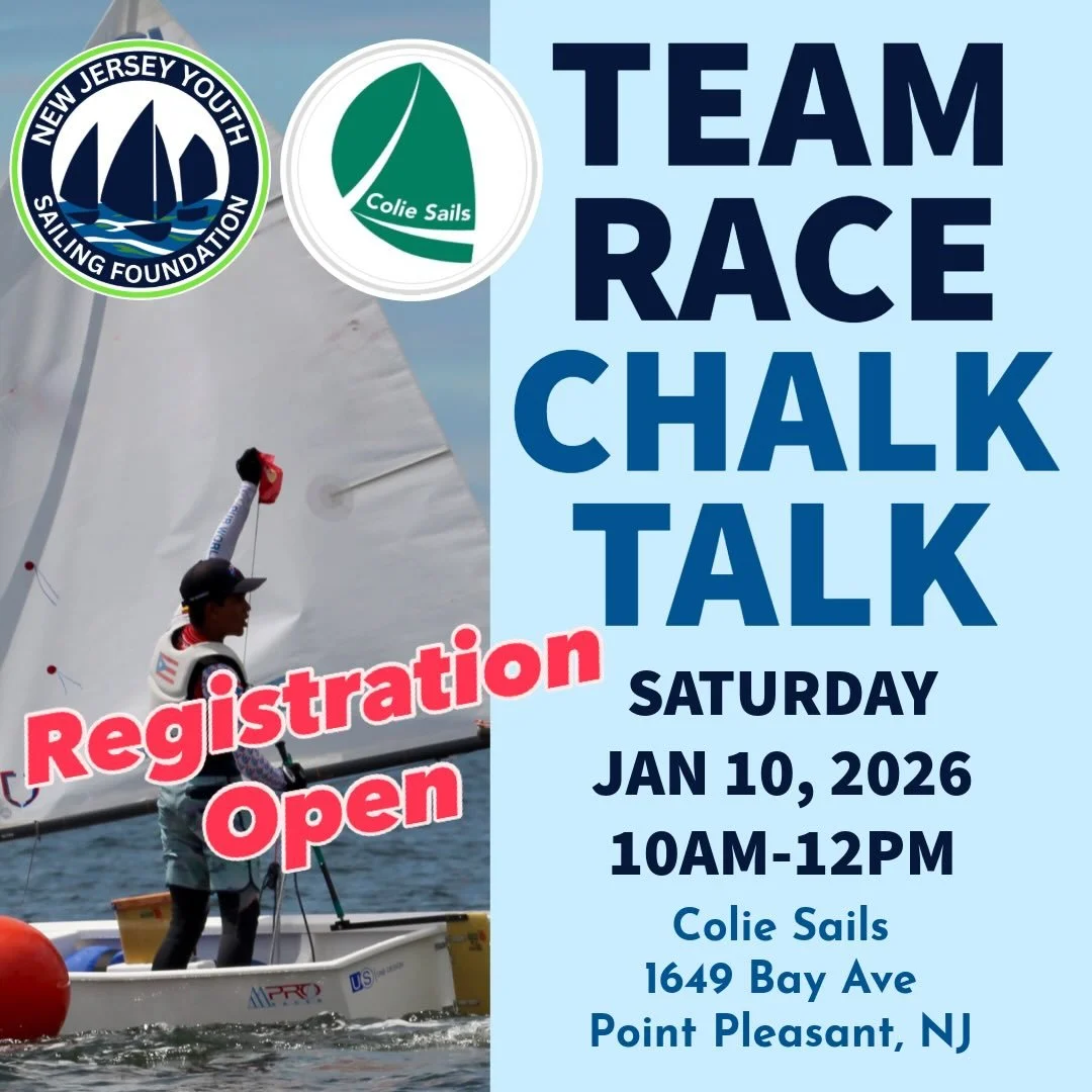 REGISTRATION NOW OPEN for Team Race Chalk Talk on Saturday, January 10 from 10AM-12PM.  Link in bio.
⛵️ ⛵️ ⛵️ 
Clay Johnson will lead a lively discussion on general team race strategy and share his favorite plays and schemes. This is an excellent war