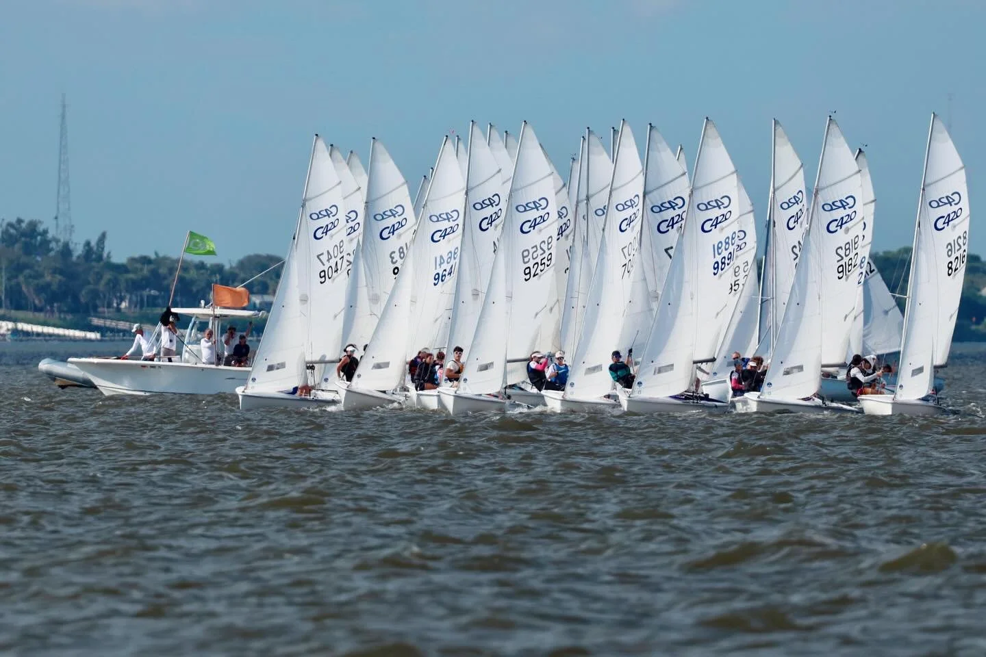 The winter circuit kicked off for many last weekend at the Junior Olympic Festival in Jensen Beach, Florida. Two dozen New Jersey-based Opti and C420 sailors joined over 350 competitors from across the country for two days of racing at the US Sailing
