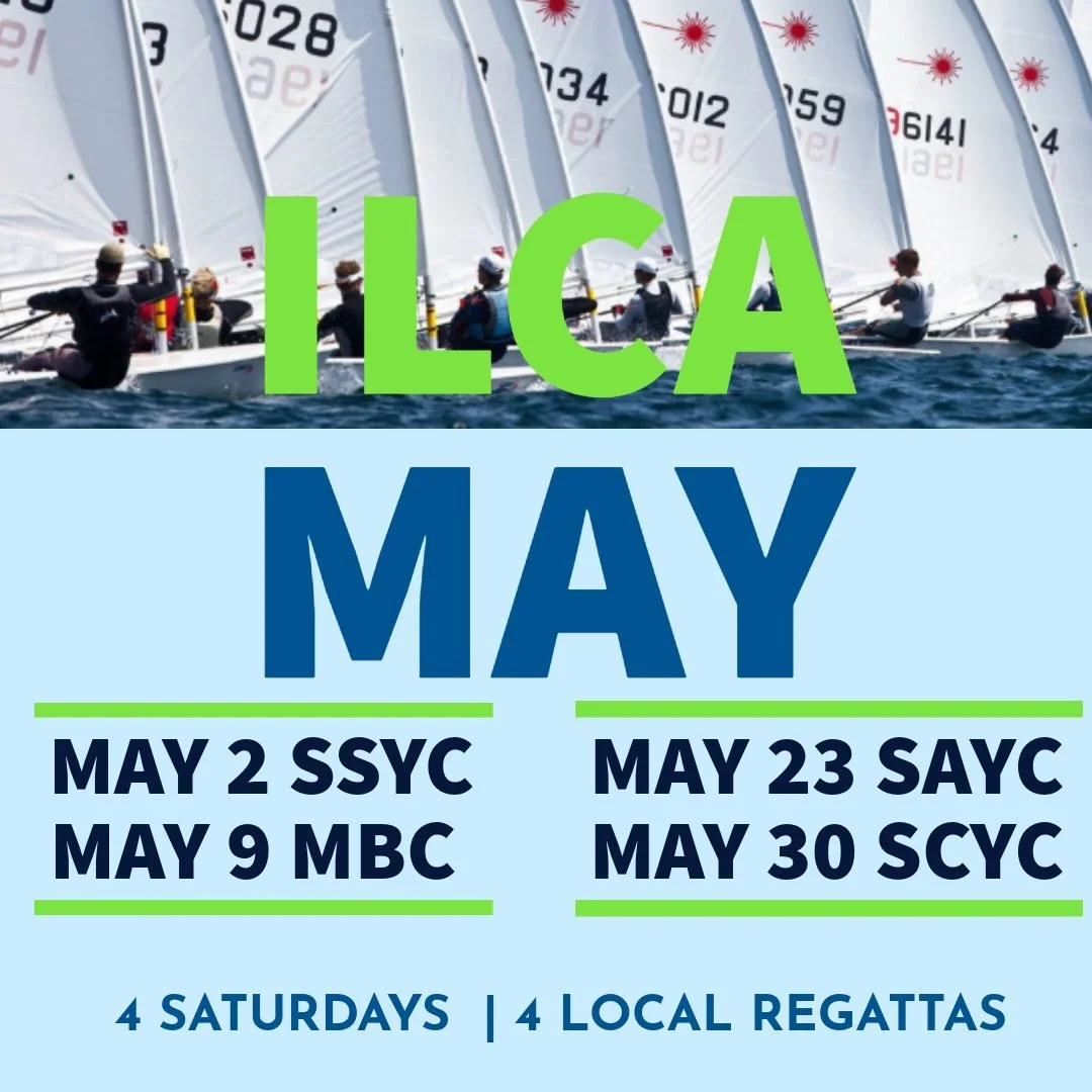 4 Saturdays. 4 chances to race. ⛵️🔥

May is stacked with local ILCA regattas&mdash;get your season started this weekend with the NJ ILCA fleet. Youth sailors welcome!

📍 May 2 &ndash; Shrewsbury Sailing &amp; Yacht Club Spring Regatta (ILCA 6 &amp;