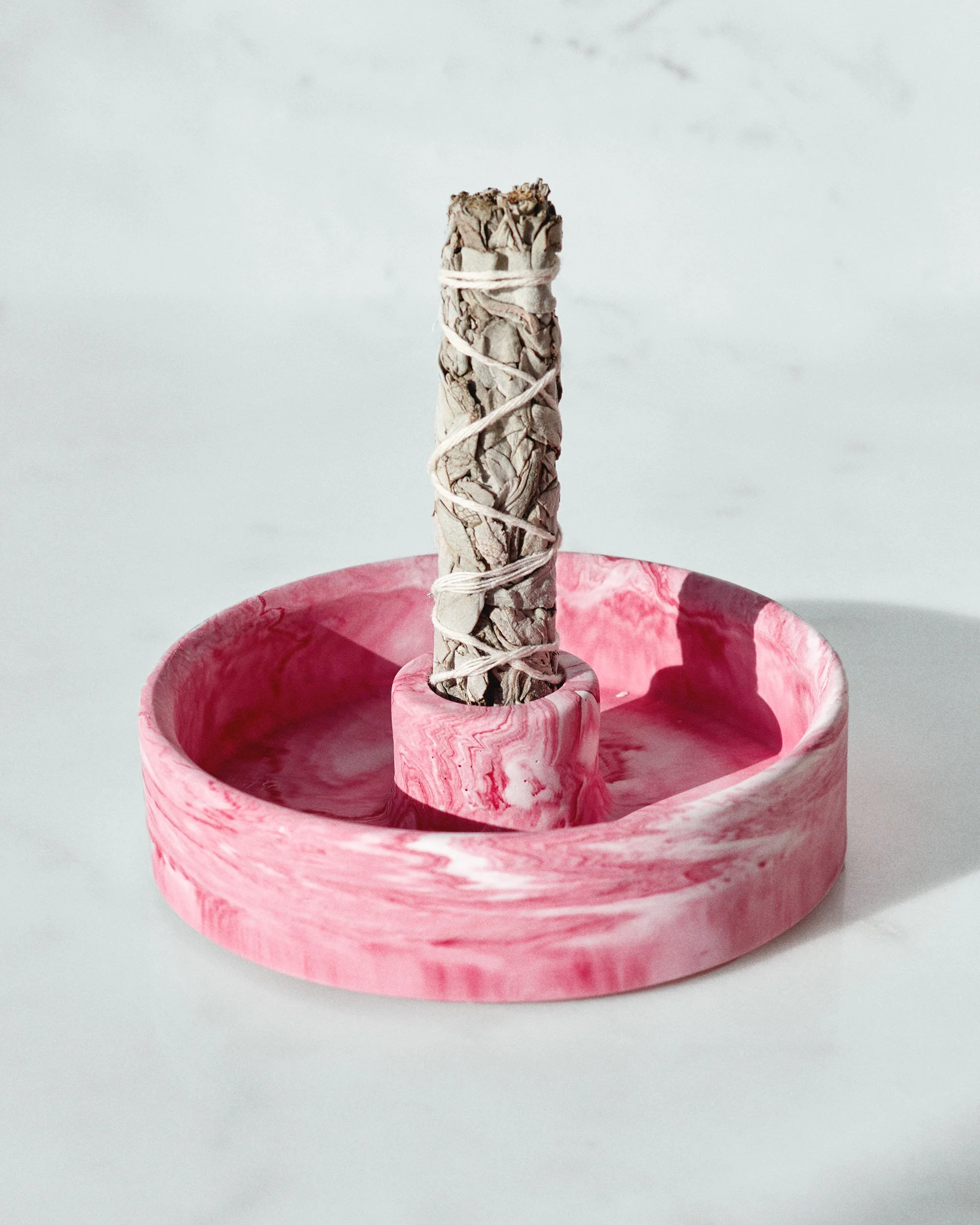 SAGE & PALO HOLDER : PINK SWIRL