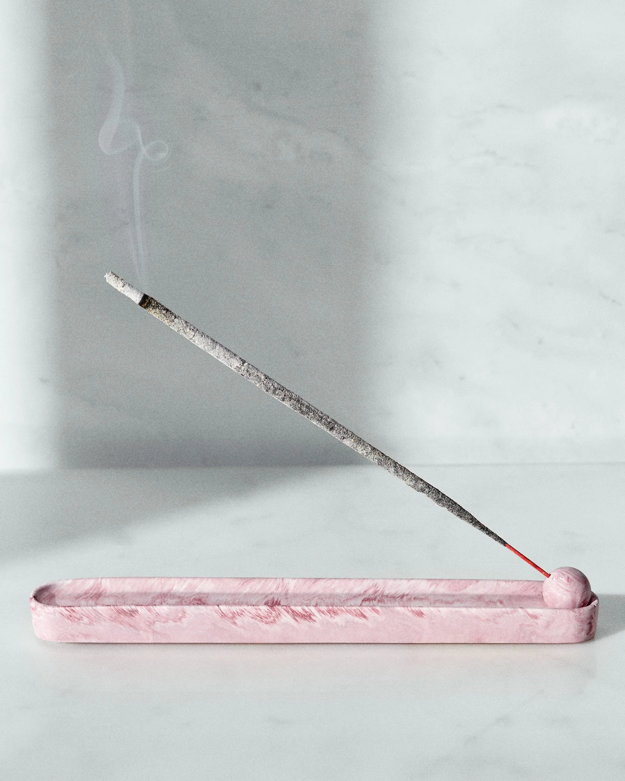 PINK SWIRL MARBLE : INCENSE HOLDER
