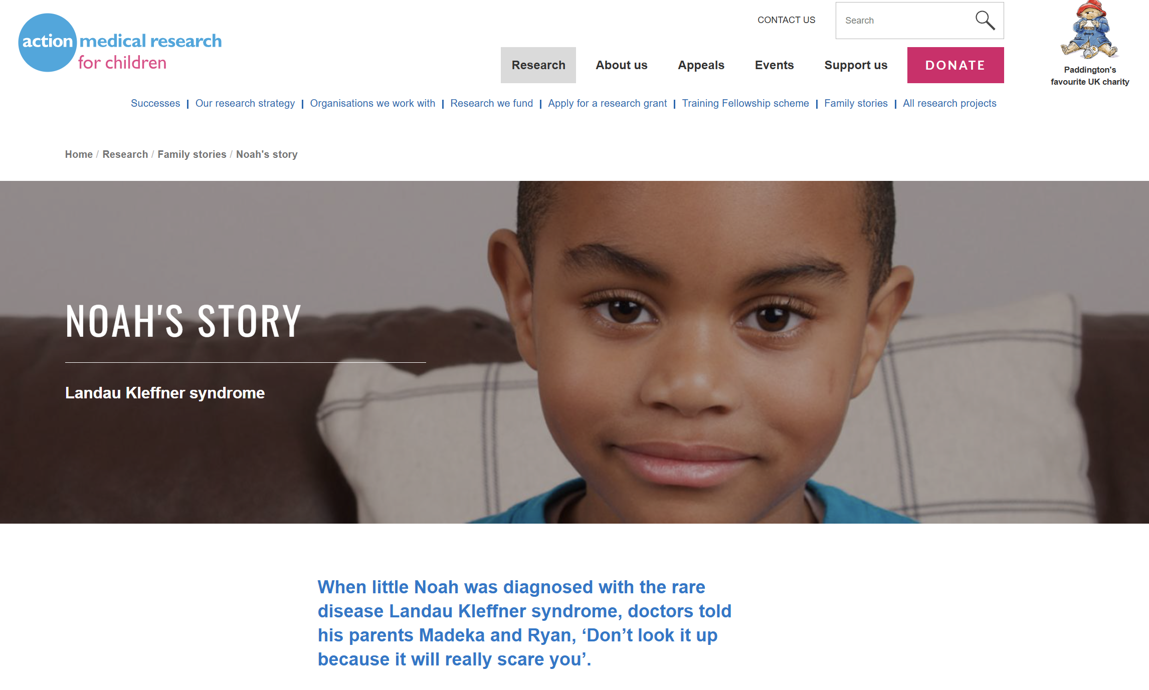 Noah’s story