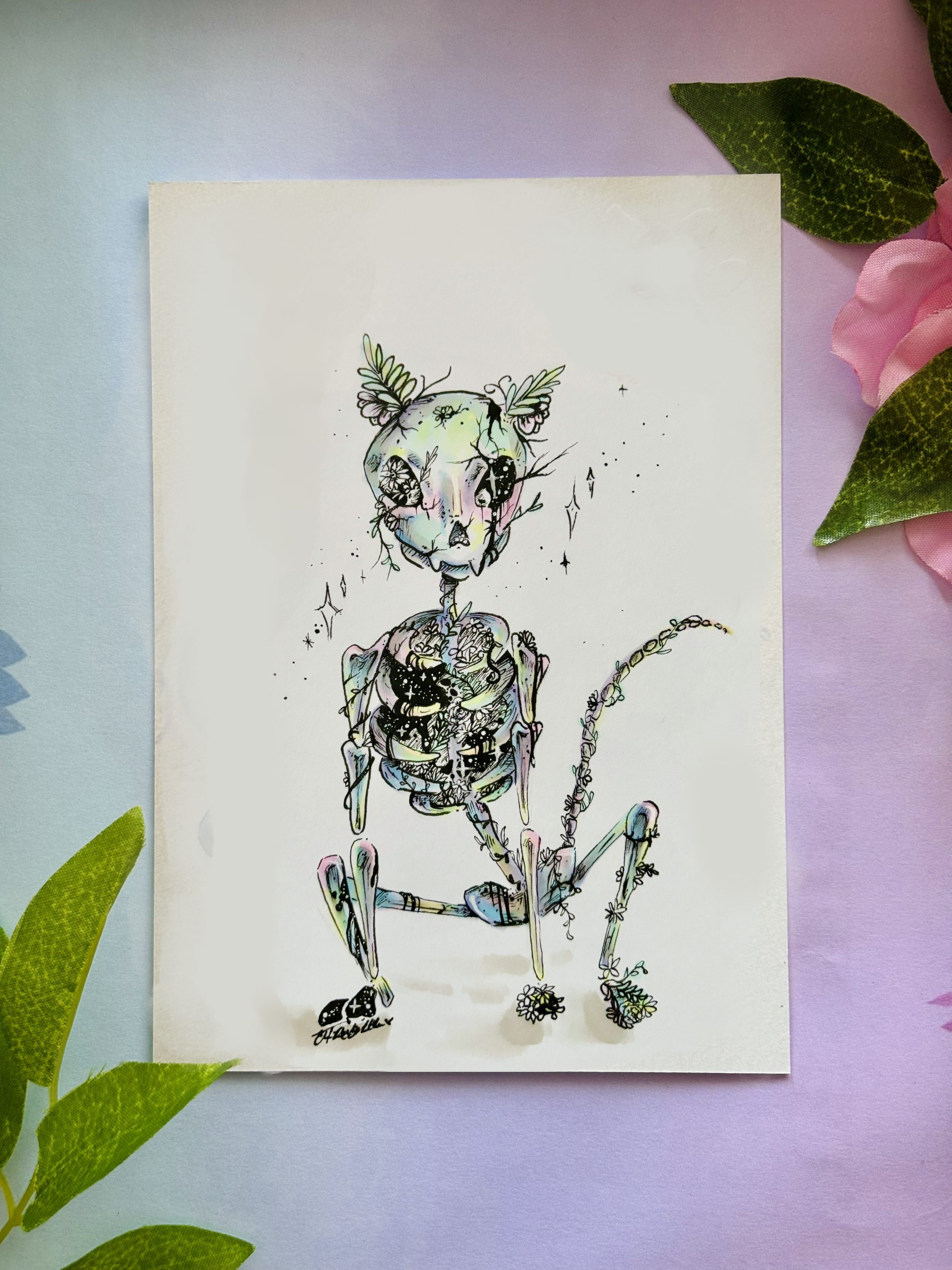 Reclaimed Kitty Postcard