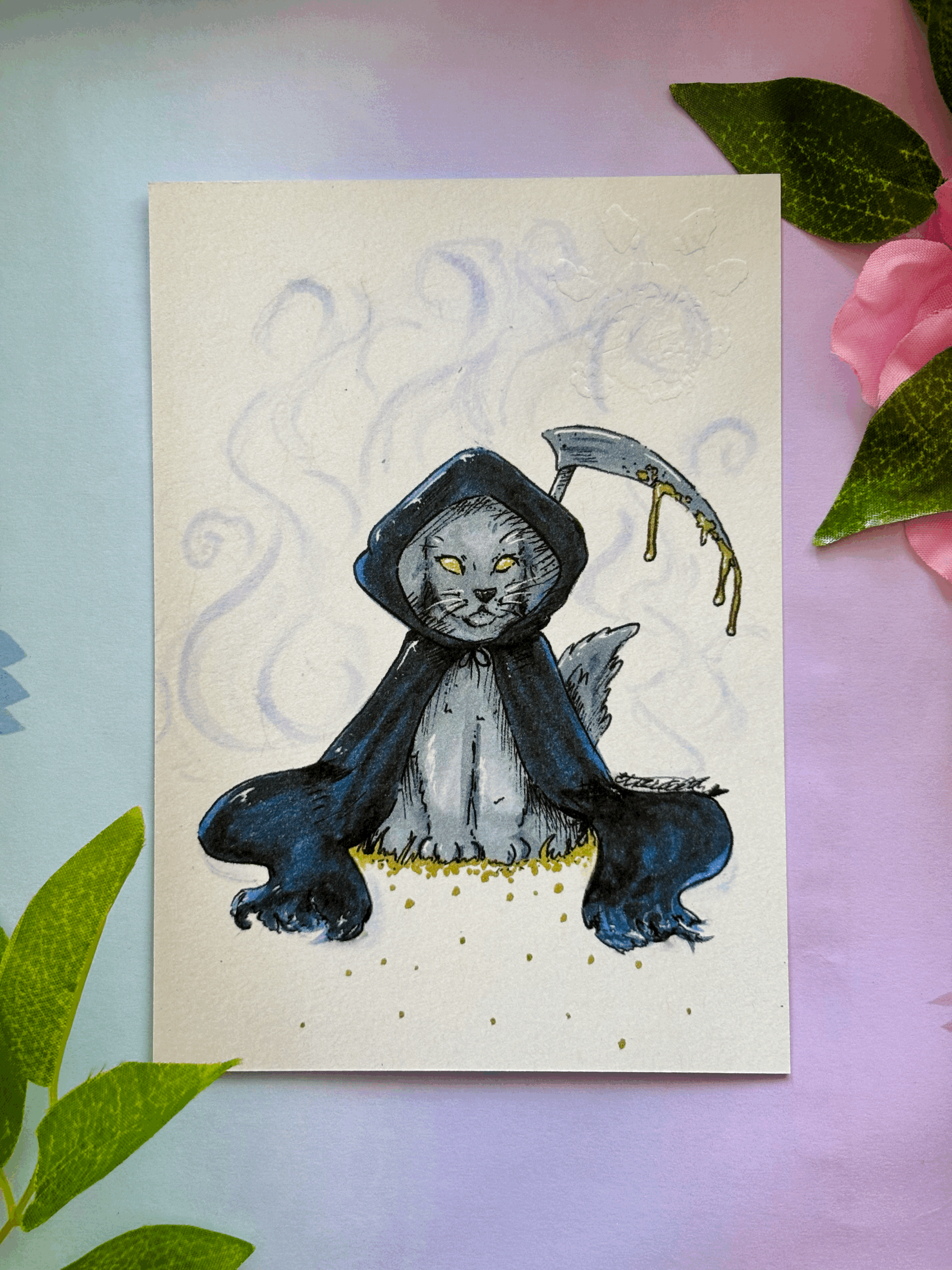 Grim Puppy Postcard