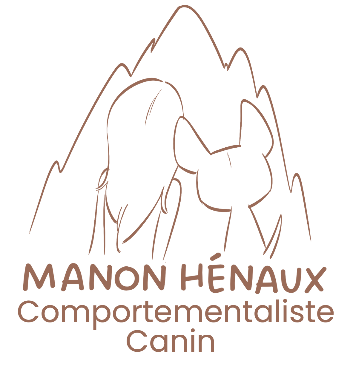 Logo de Manon Hénaux, comportementaliste canin en ligne