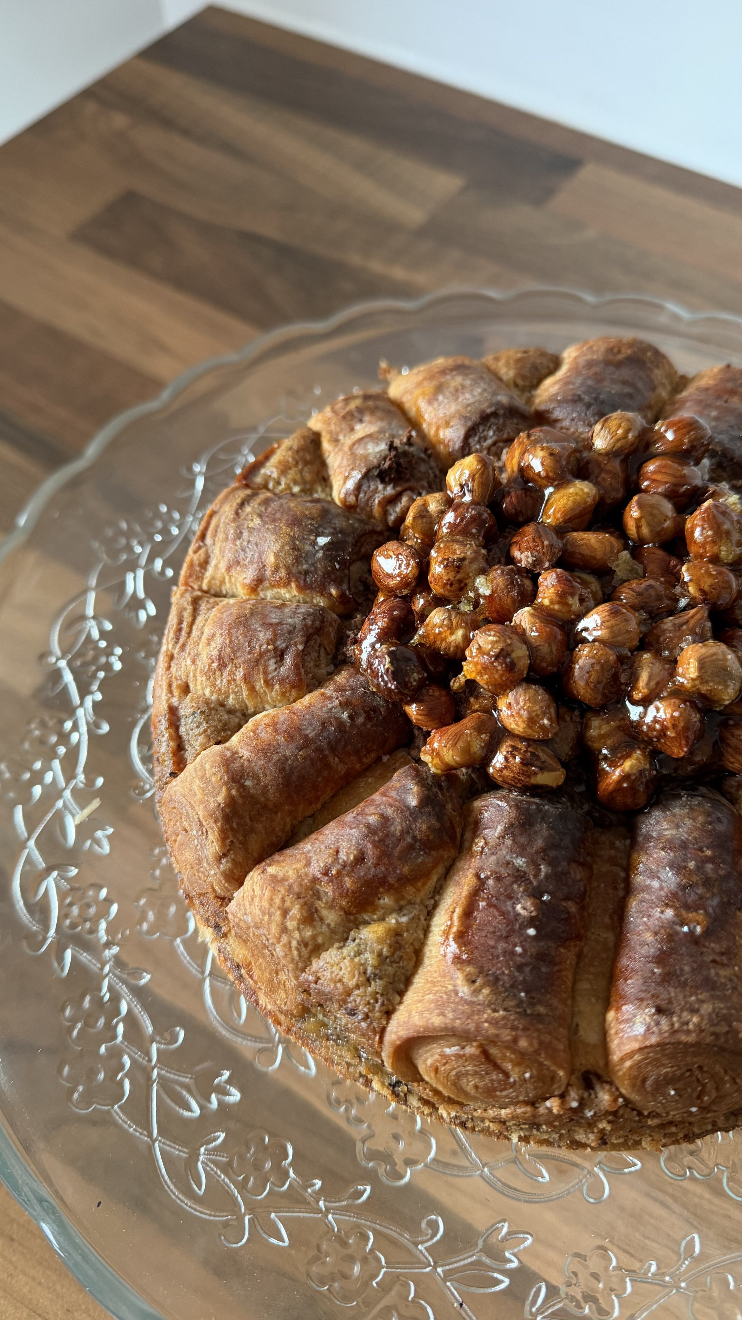 Hazelnut frangipane galette