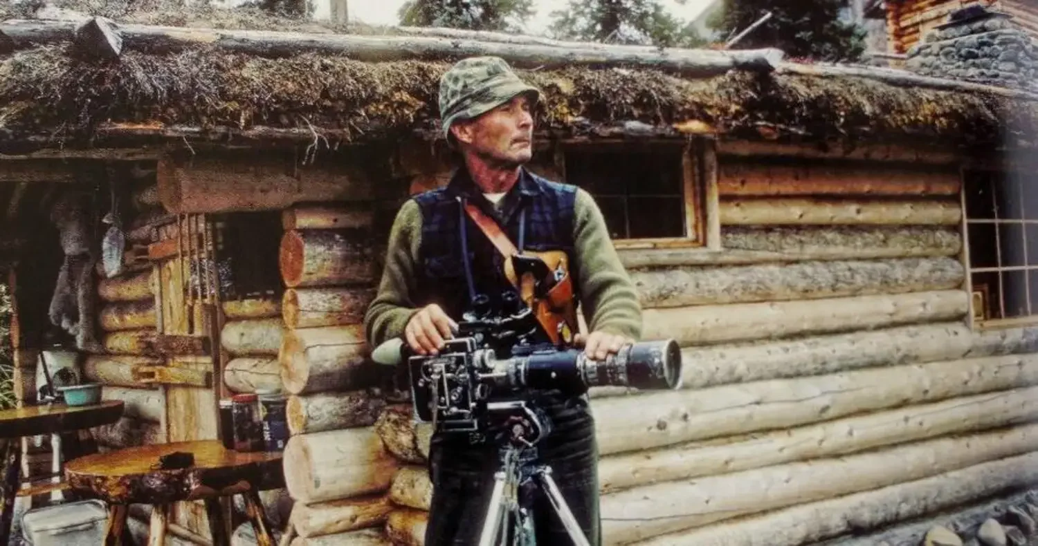 Dick and his Bolex shooting some wildlife