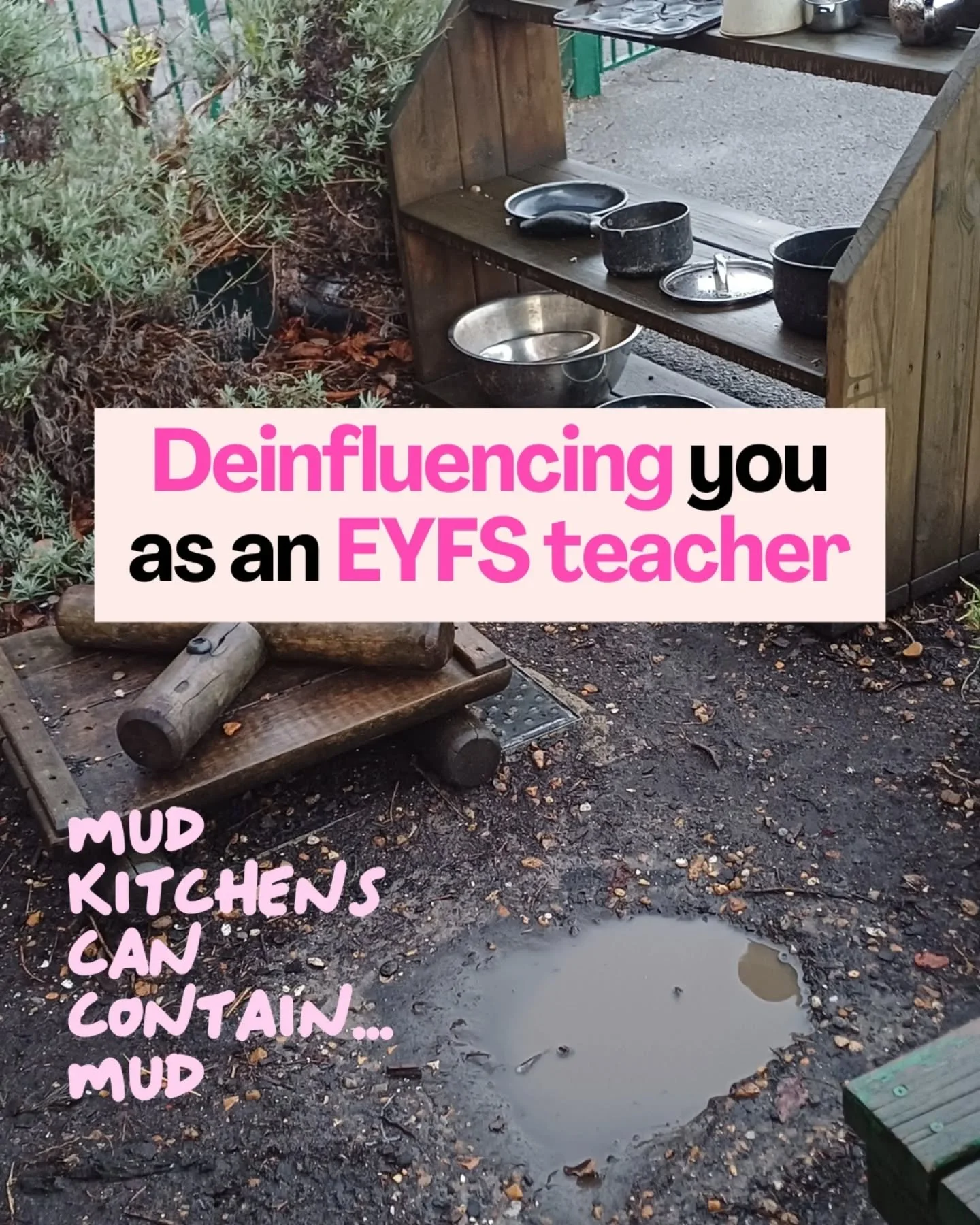 High-quality provision isn&rsquo;t about how it looks.
It&rsquo;s about how it works for the children in front of you.

So if you&rsquo;ve been feeling pressure to:
&bull; make everything Instagram-ready
&bull; constantly refresh your provision
&bull