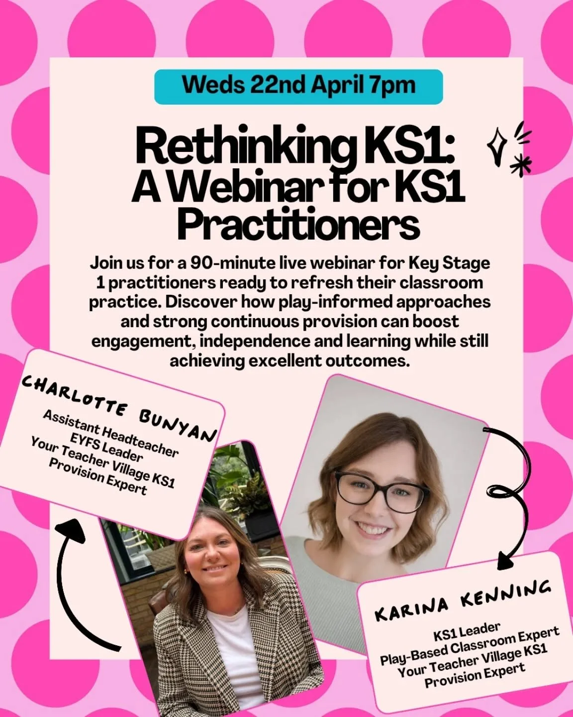 After the fantastic response to their recent session for Headteachers and Senior Leaders, Charlotte and Karina are continuing their Rethinking series with an exciting new webinar designed especially for KS1 practitioners.

This session is perfect for