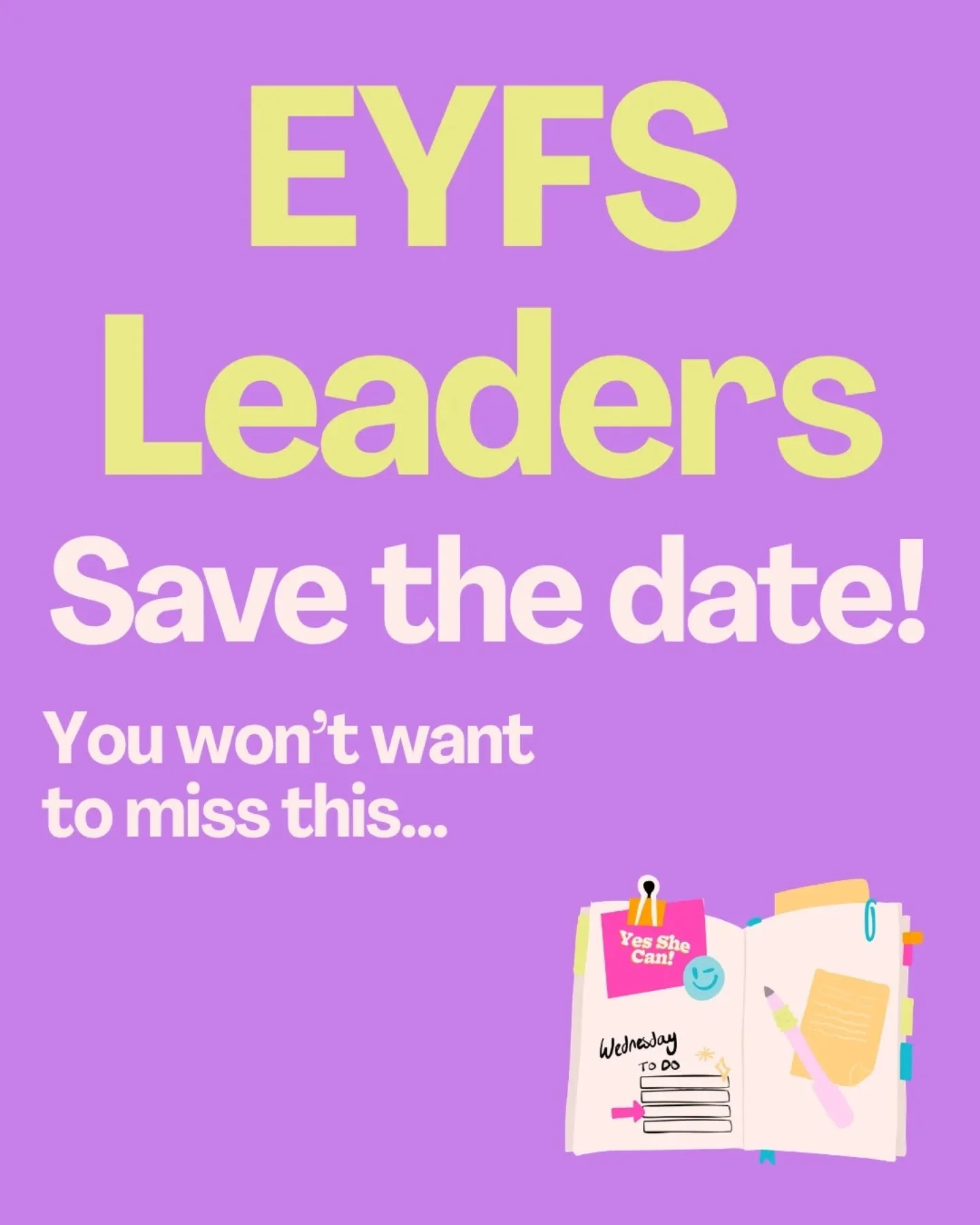 We would love to welcome you to this session!

We are delighted our Oracy Expert, Sarah Hunter @oracyplayroom will be joining us for some of this session.

Full agenda coming soon!

Tap subscribe to join our EYFS Leader Subscription and start your fr