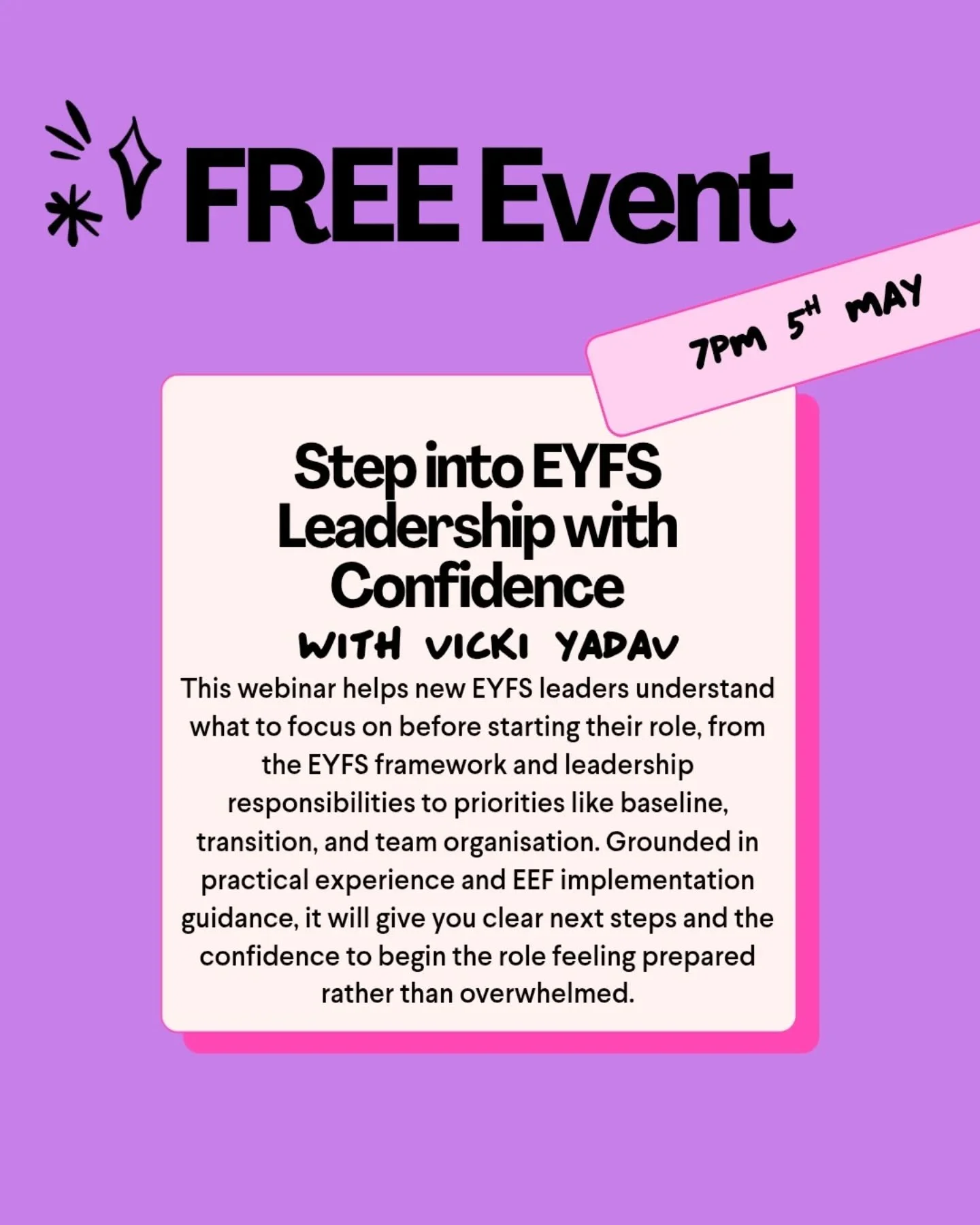 Stepping into an EYFS leadership role for the first time can feel like a strange mix of excitement and uncertainty. You&rsquo;ve secured the position, you&rsquo;re ready for the challenge, but there&rsquo;s often very little guidance on what you shou
